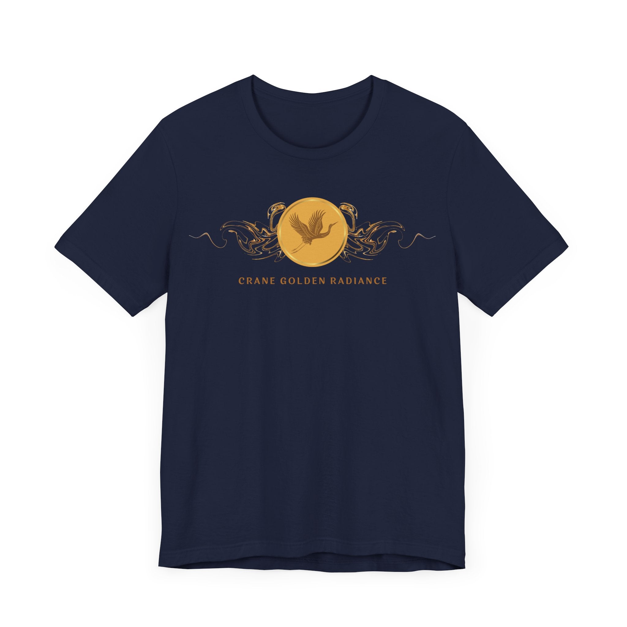 Empowering T-shirt - Zen Crane Collection Gold Radiance