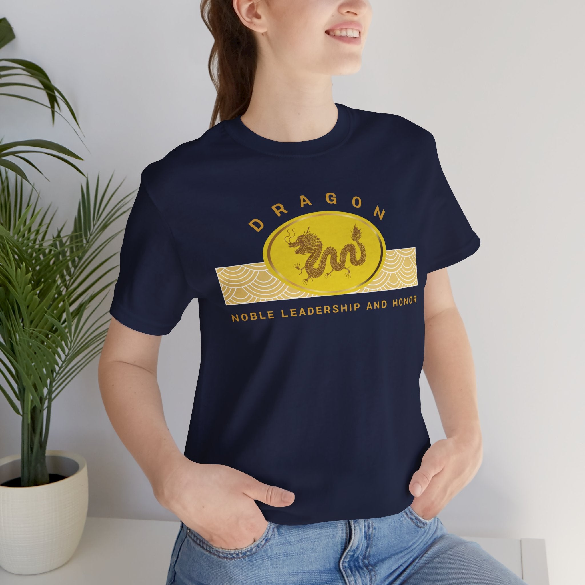 Empowering T-shirt - Zen Dragon Collection Yellow Noble