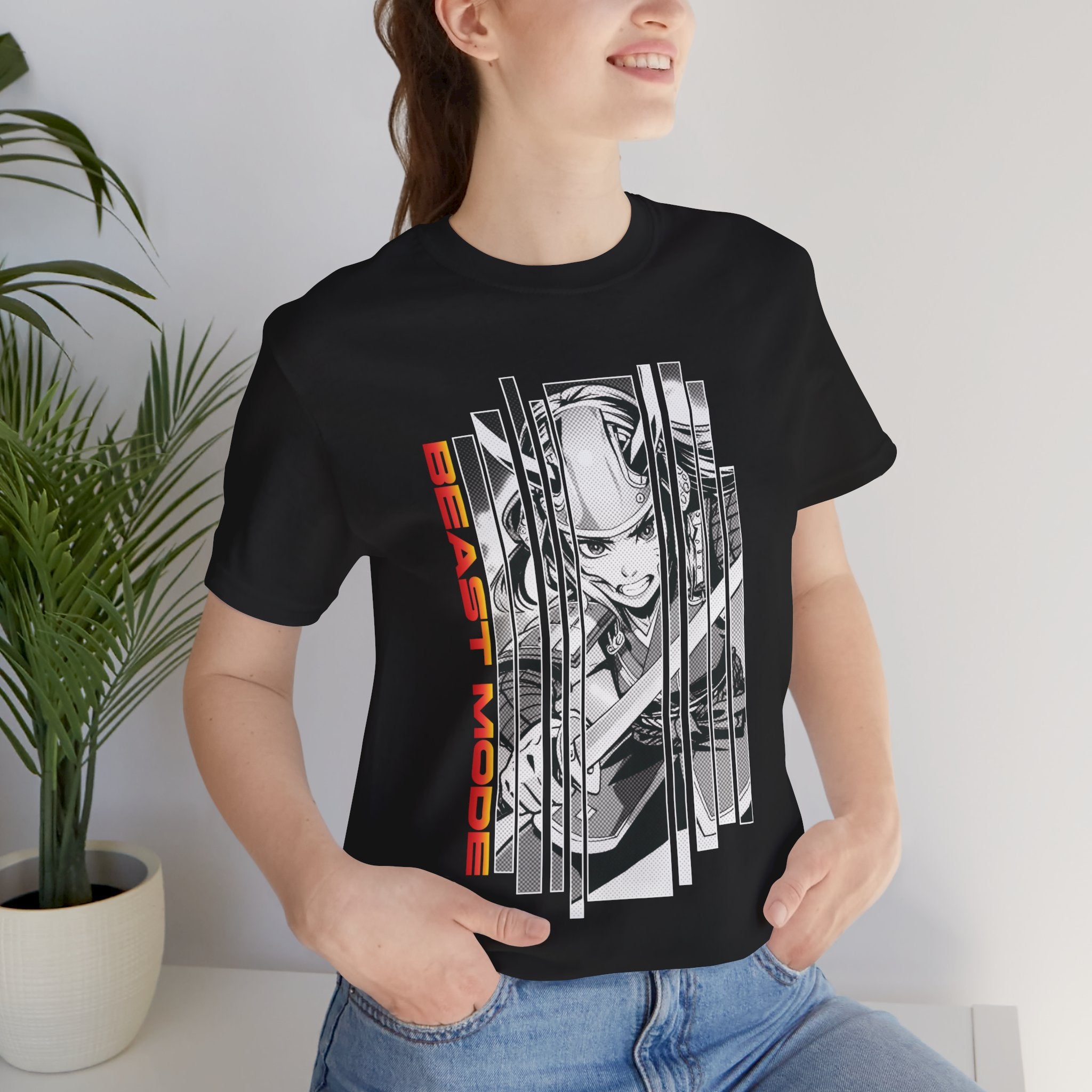 Anime Girl Warrior T-shirt - Beast Mode