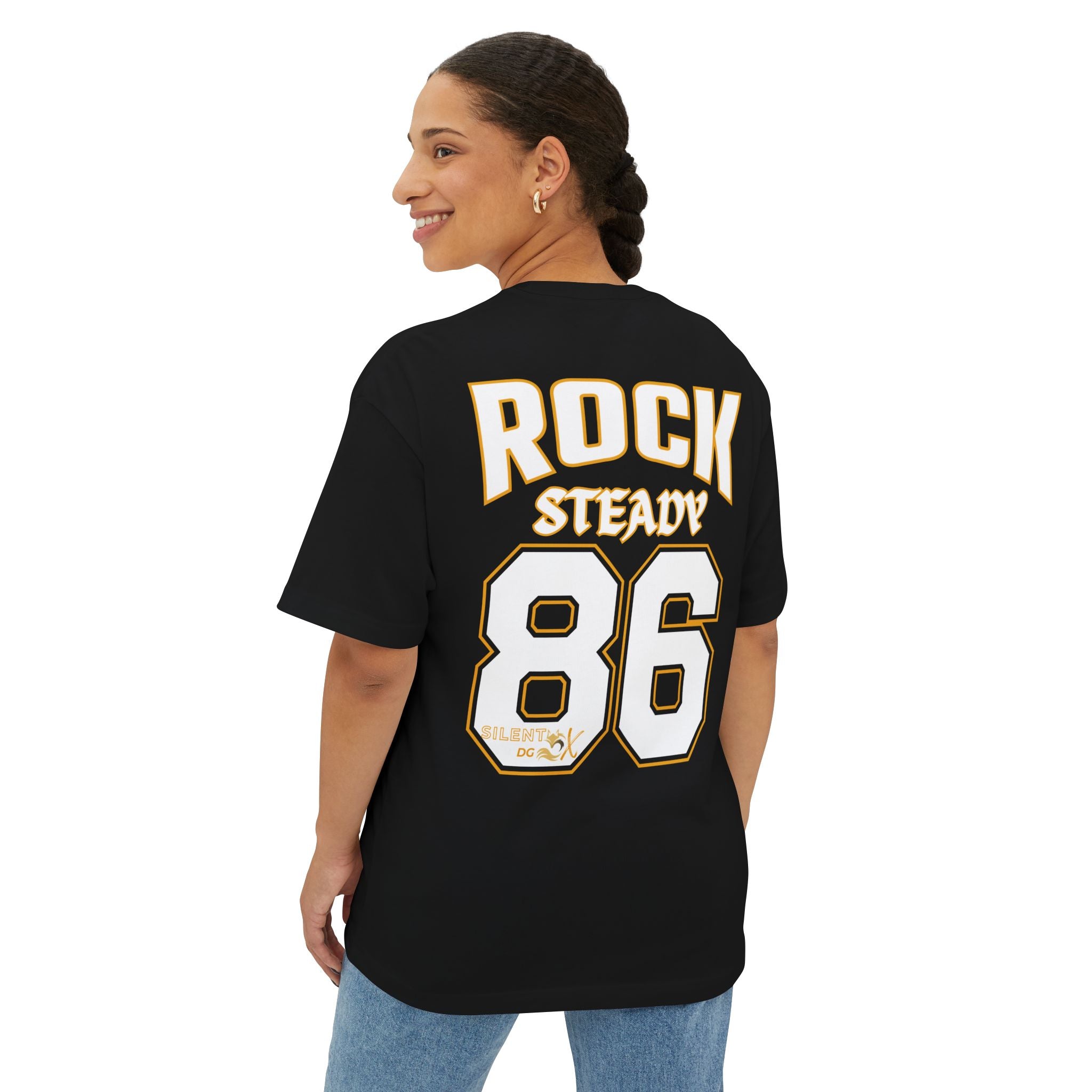 Old School 80's Oversized Casual Streetwear - 86 Rock Steady