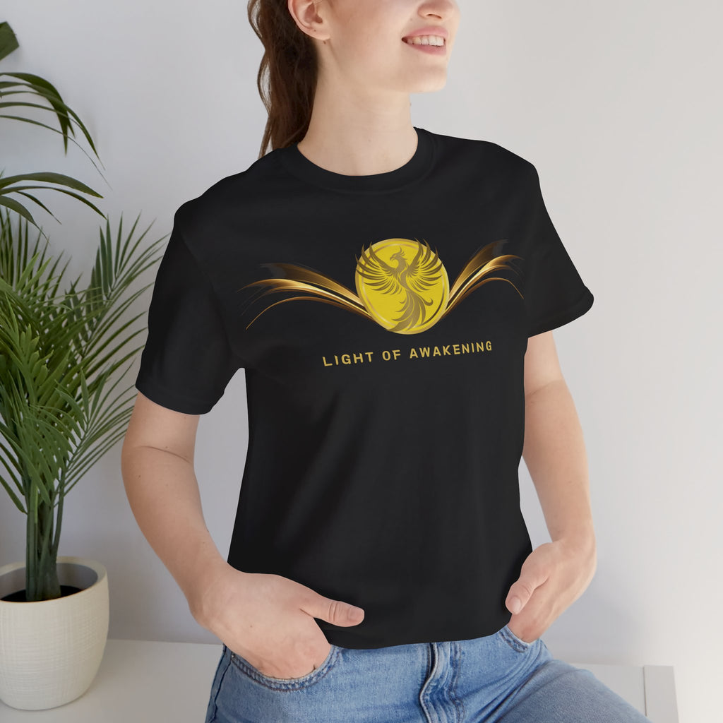 Empowering T-shirt - Zen Phoenix Collection Yellow Awakening