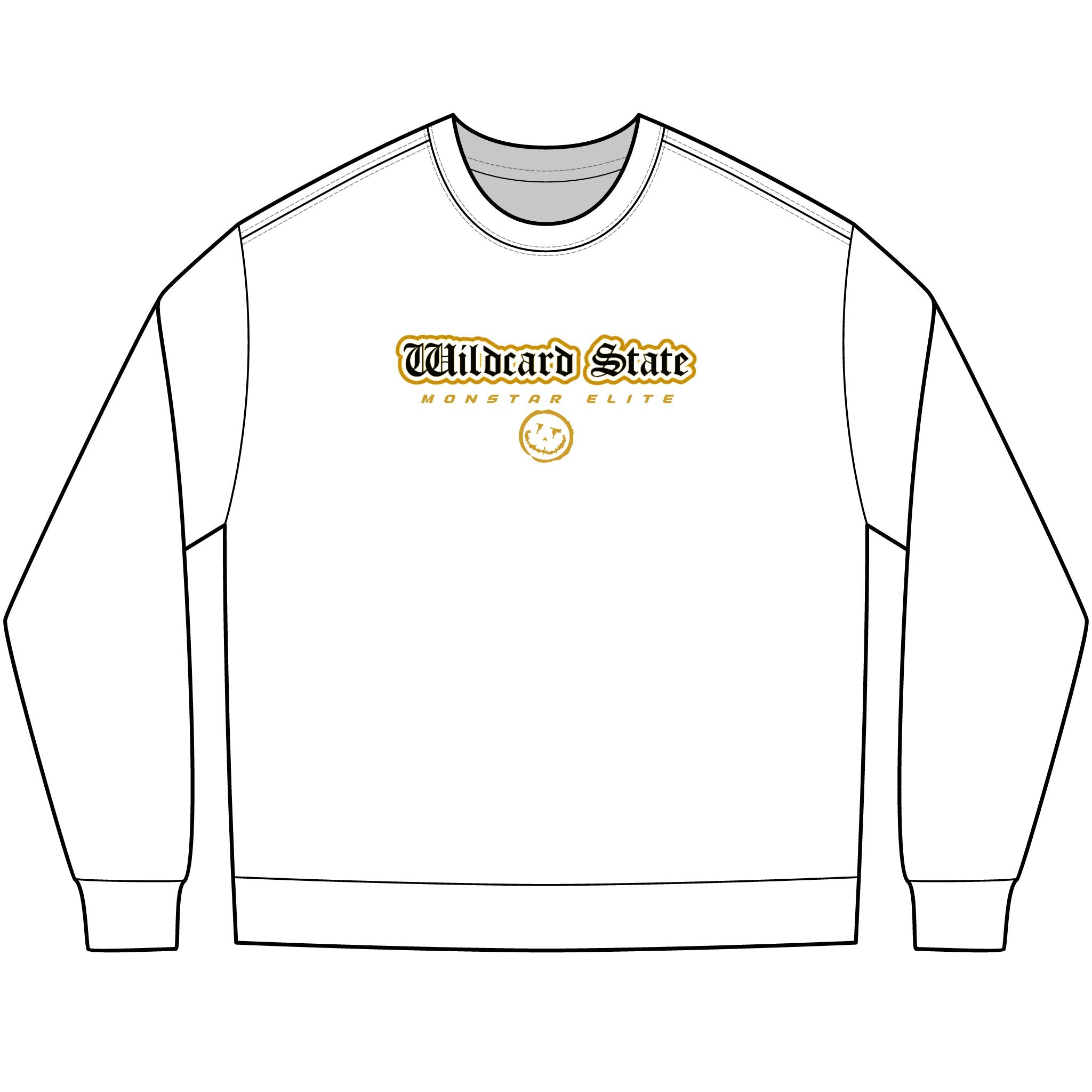 Monstar Elite Long Sleeve T-Shirt Line - Wildcard State