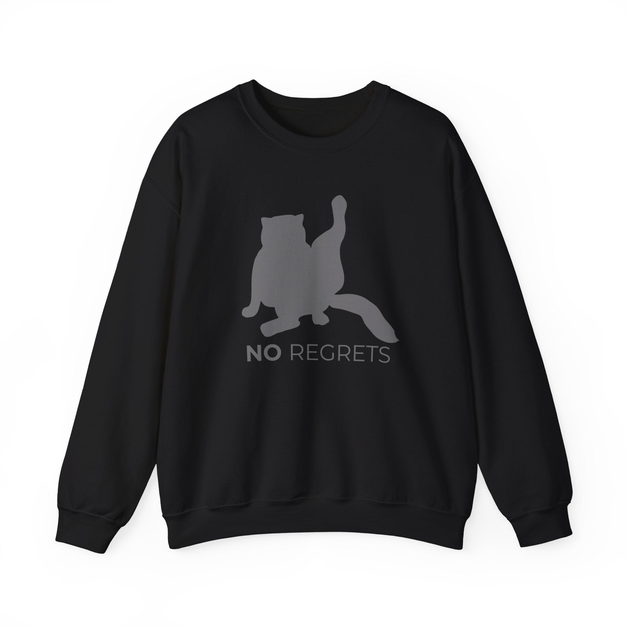 Animal Attitude Sweatshirt Line - No Regrets Cat
