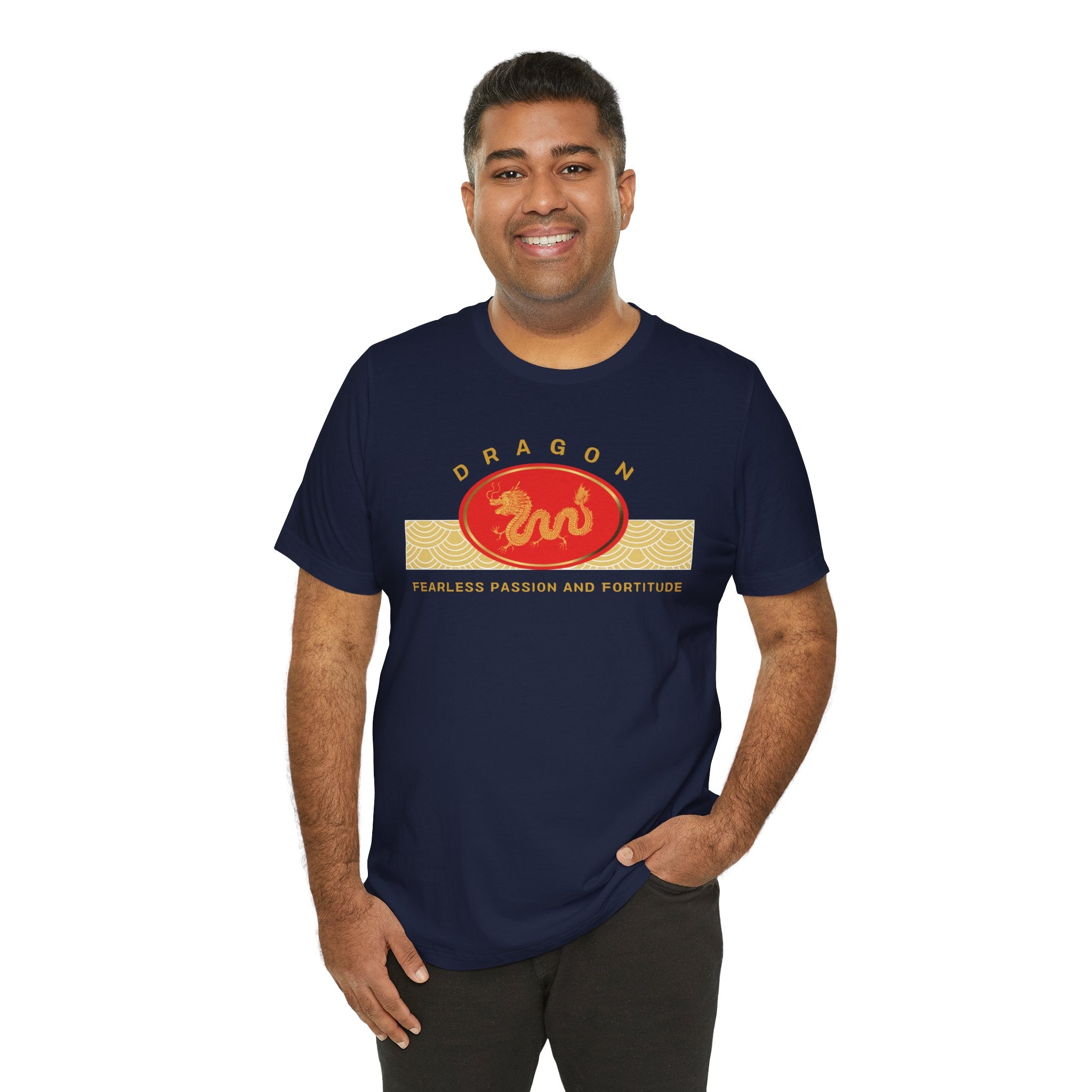 Empowering T-shirt - Zen Dragon Collection Red Fearless