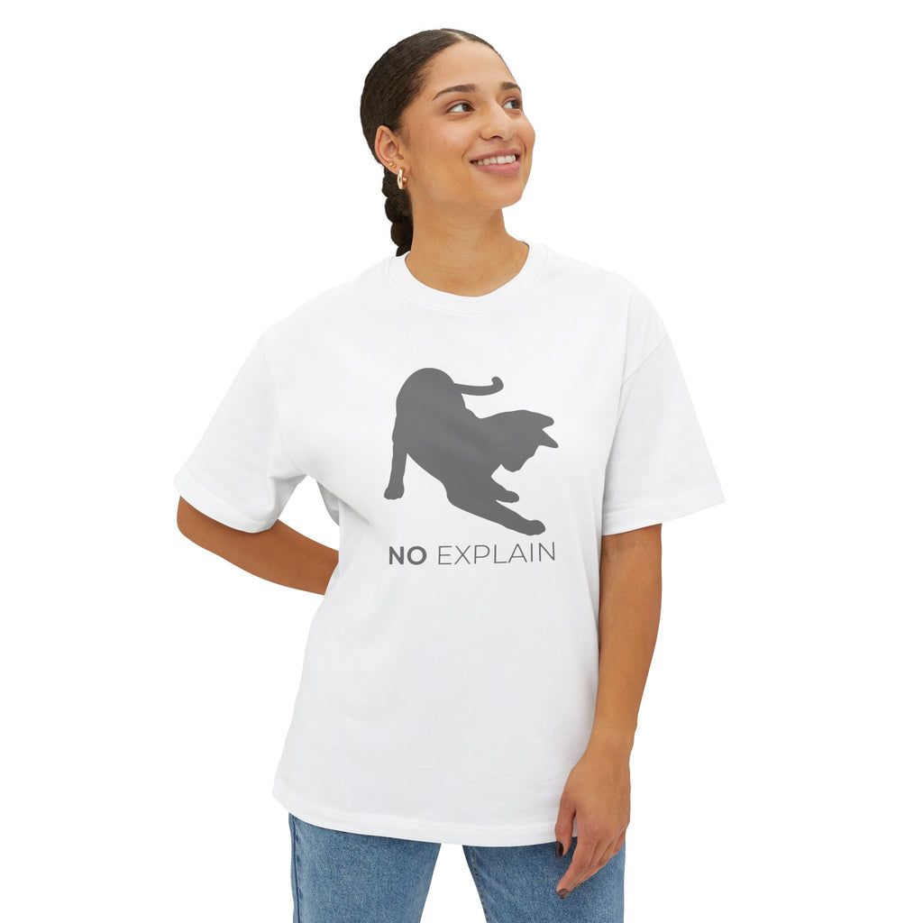 Animal Attitude Box-Tee Line - No Explain Cat