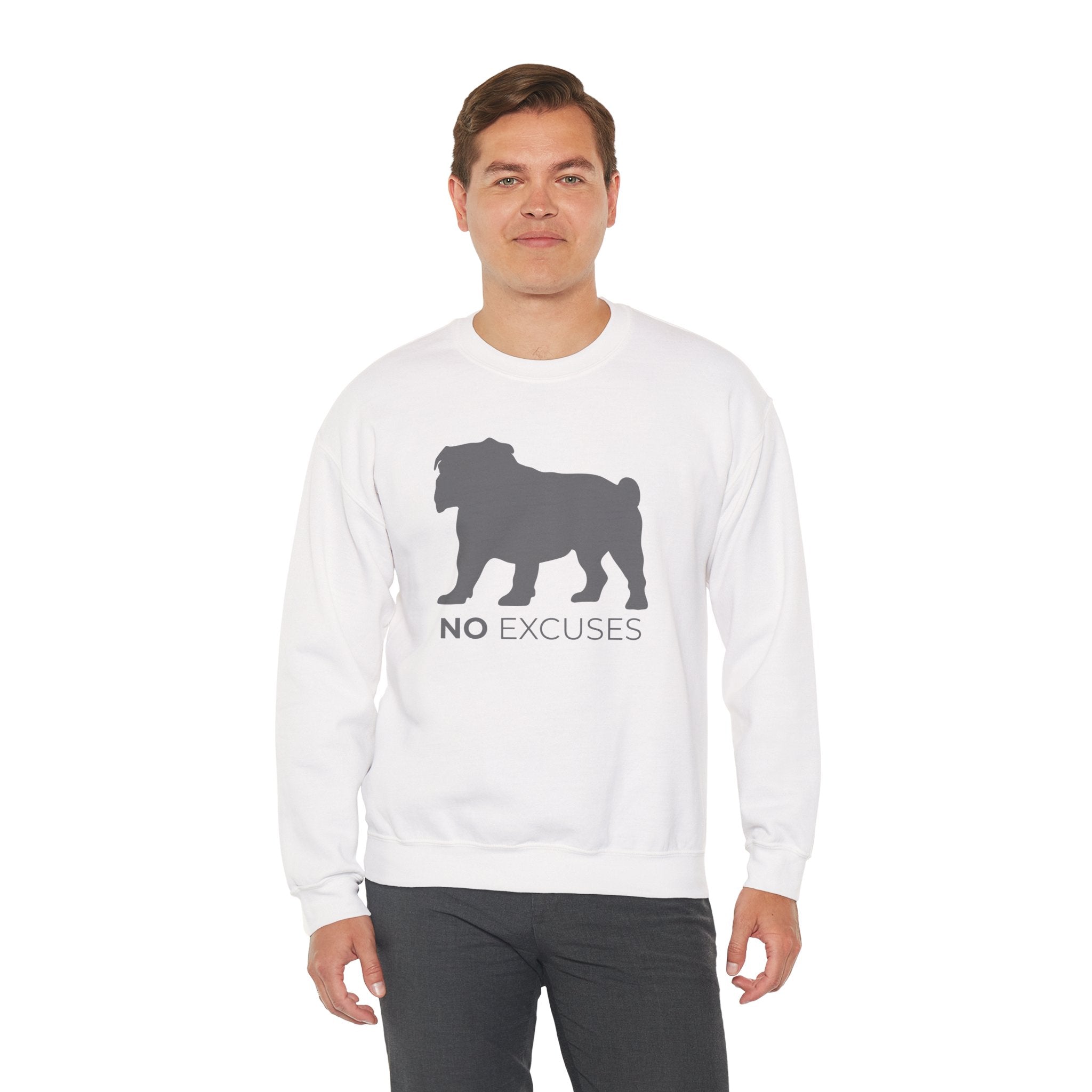 Animal Attitude Sweatshirt Line - No Excuses Dog
