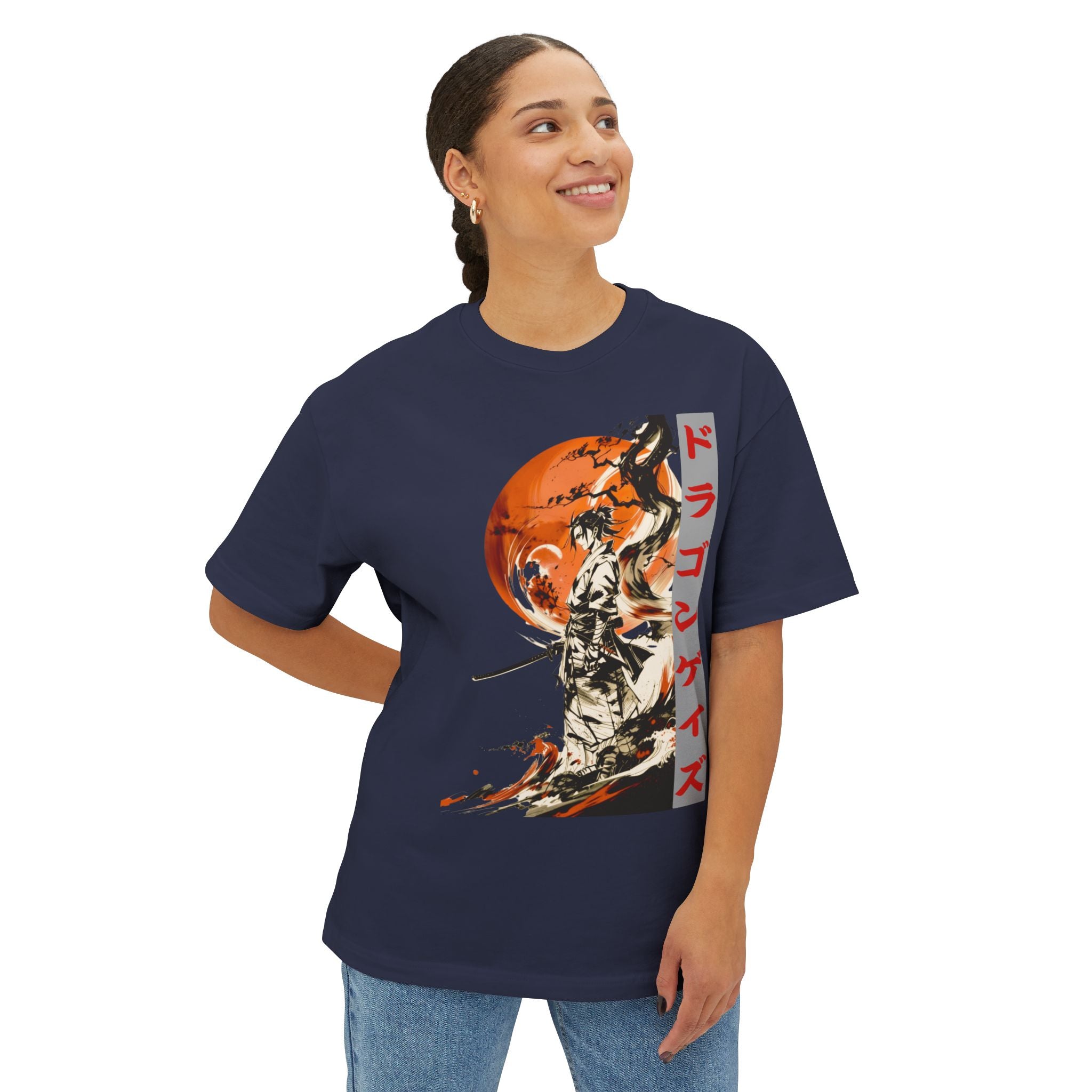 Anime Design Oversize T-shirt - SF Dragon Gaze