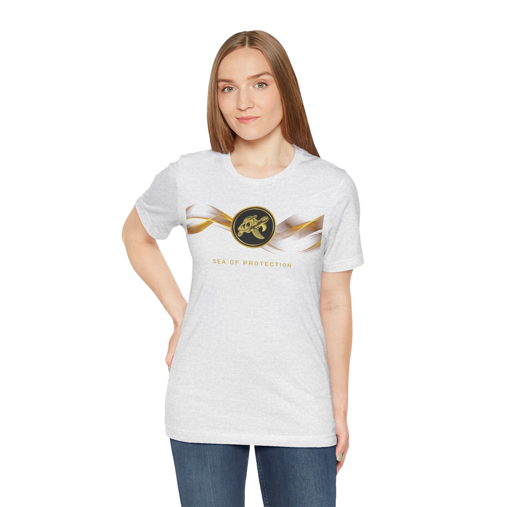 Empowering T-shirt - Zen Turtle Collection Black Protection