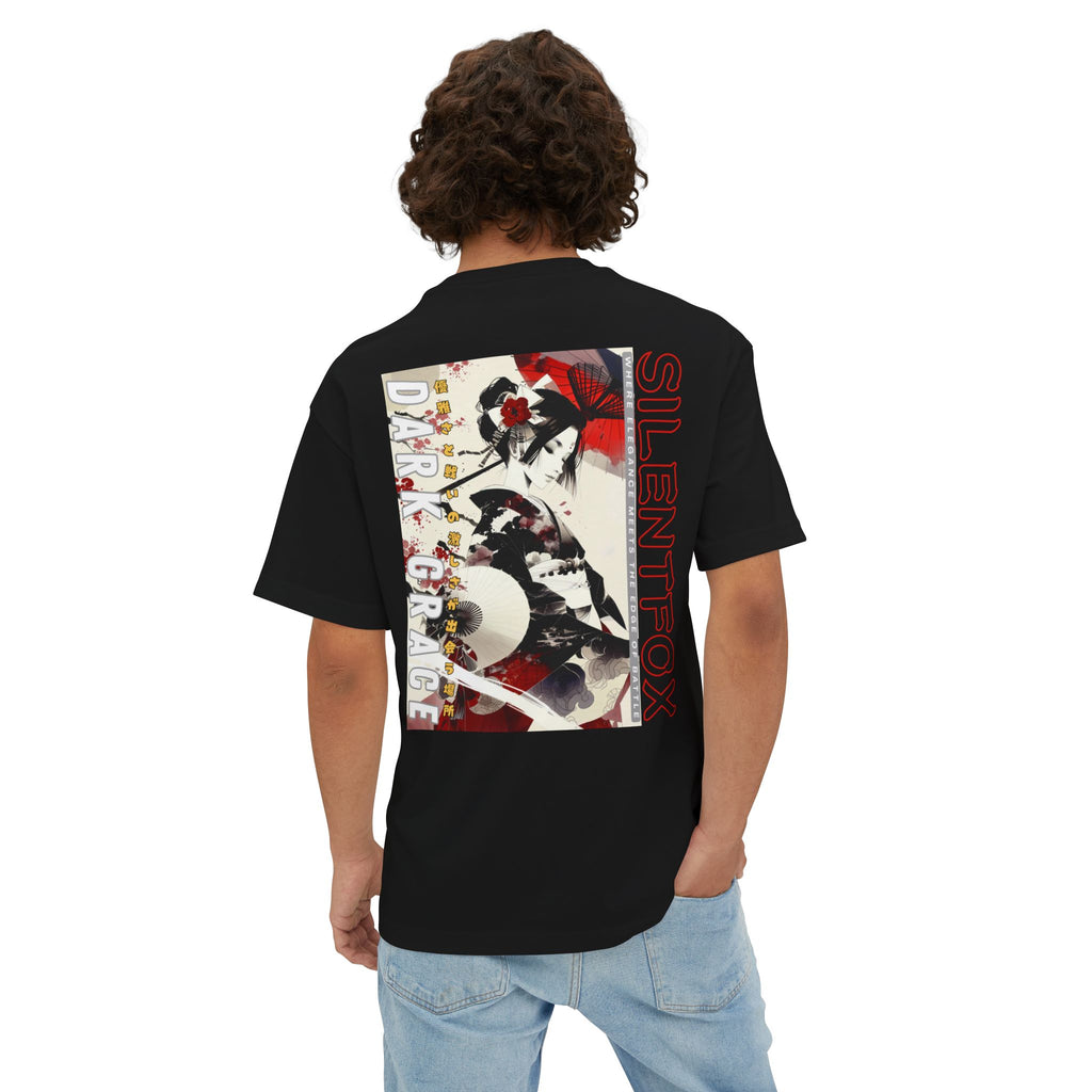 Anime Design Oversize T-shirt - SF Dark Grace