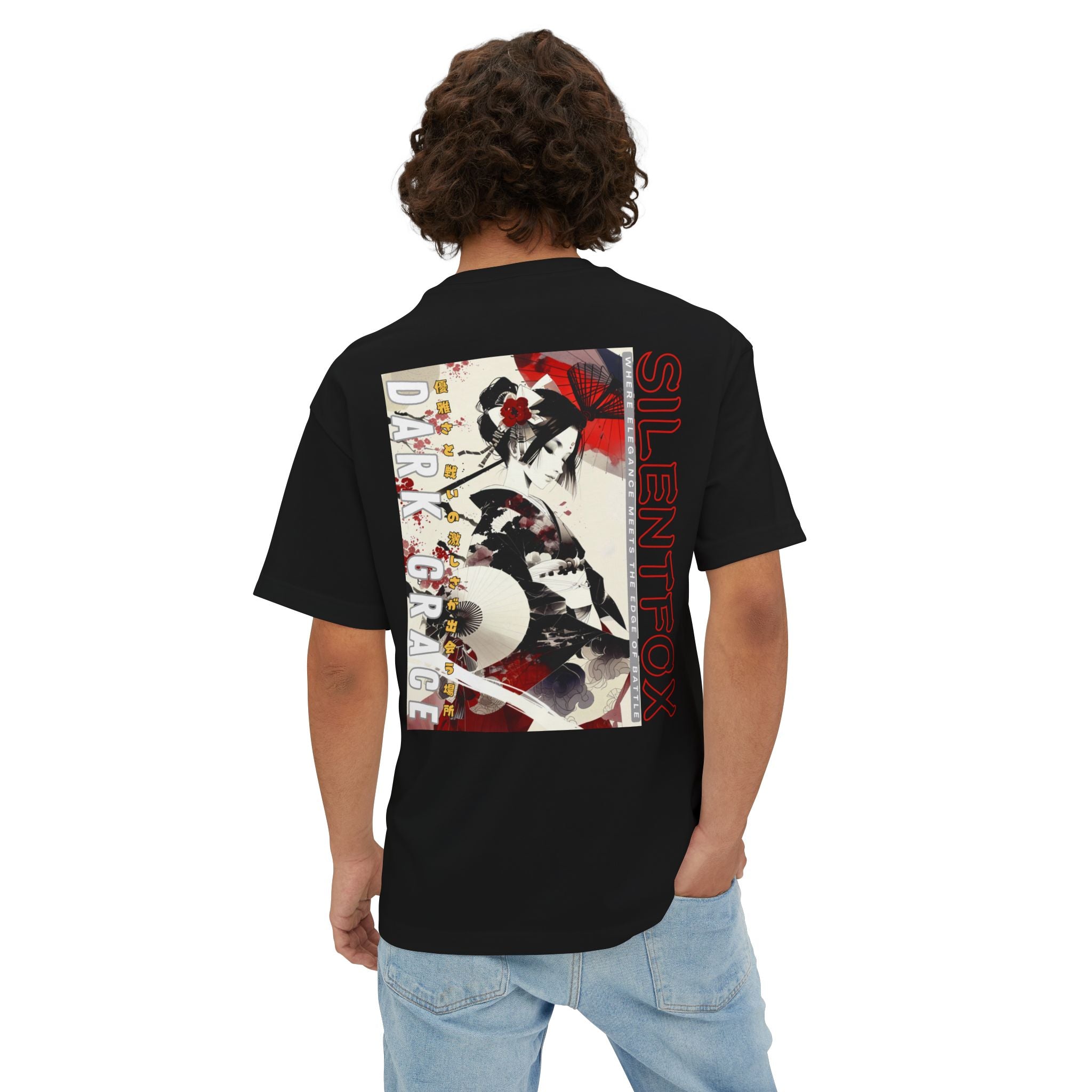 Anime Design Oversize T-shirt - SF Dark Grace