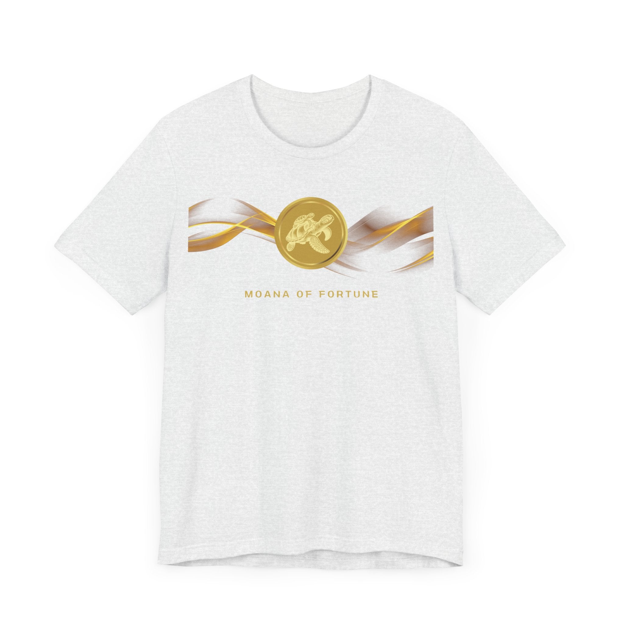 Empowering T-shirt - Zen Turtle Collection Gold Fortune
