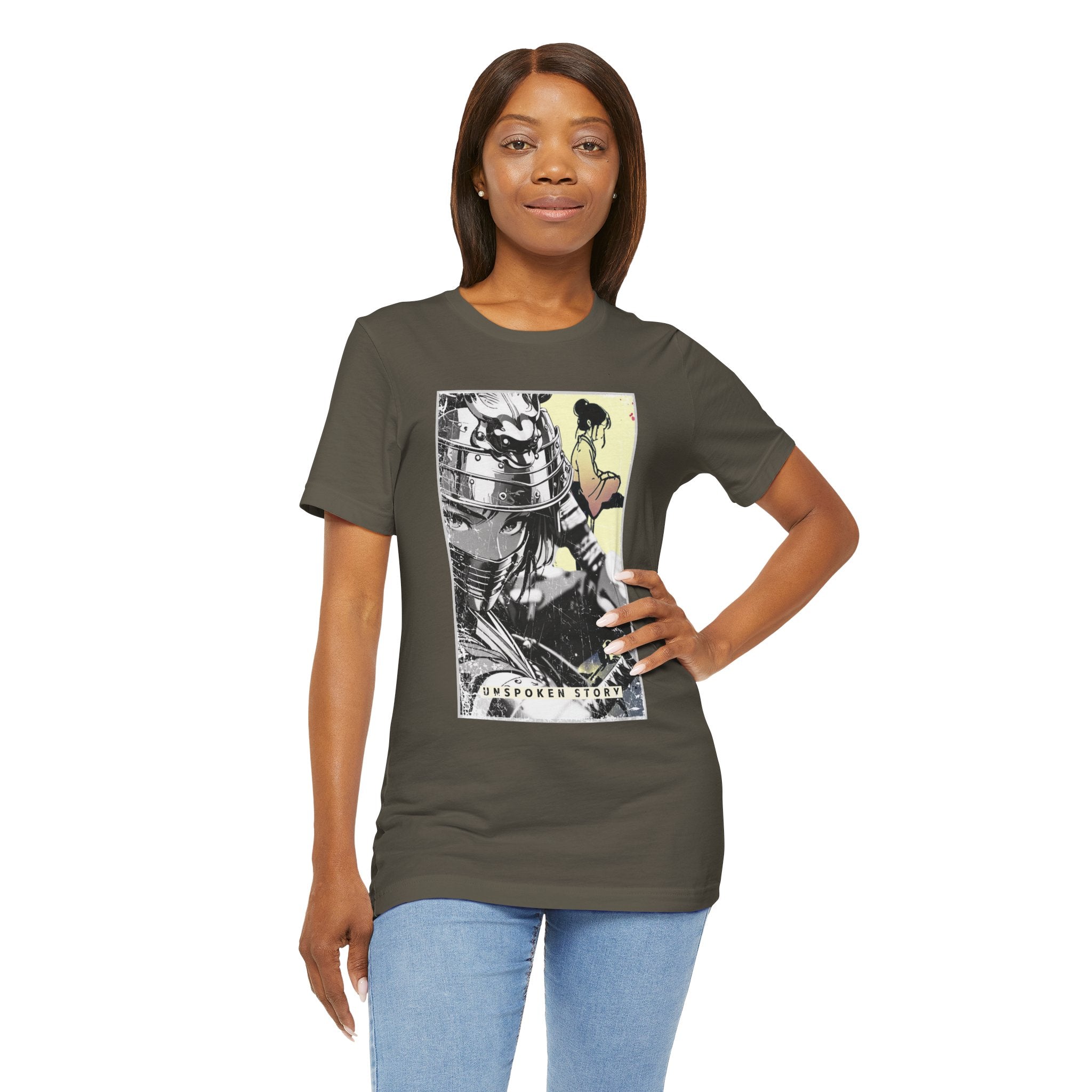 Anime Warrior Girl T-shirt - Unspoken Story