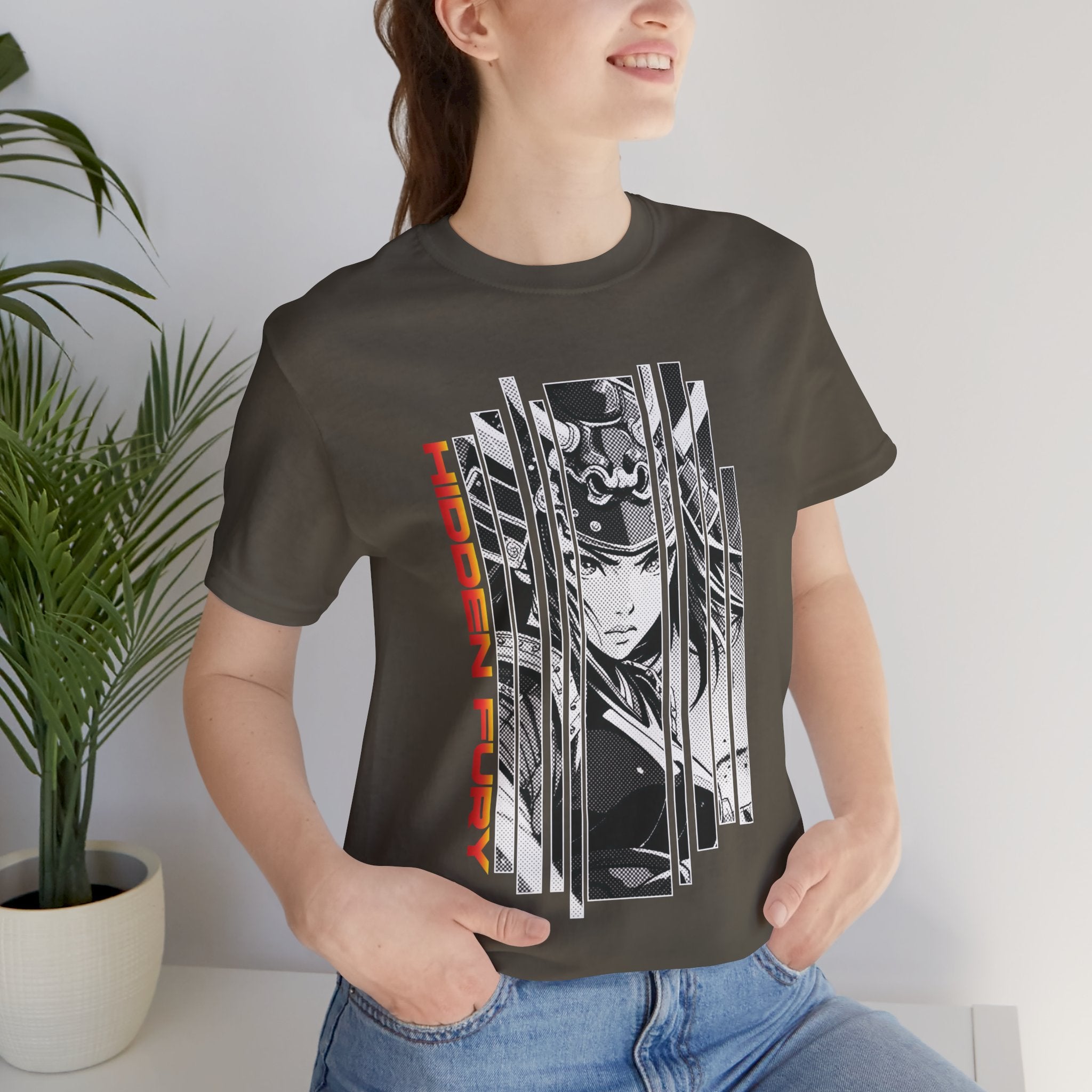 Anime Girl Warrior T-shirt - Hidden Fury