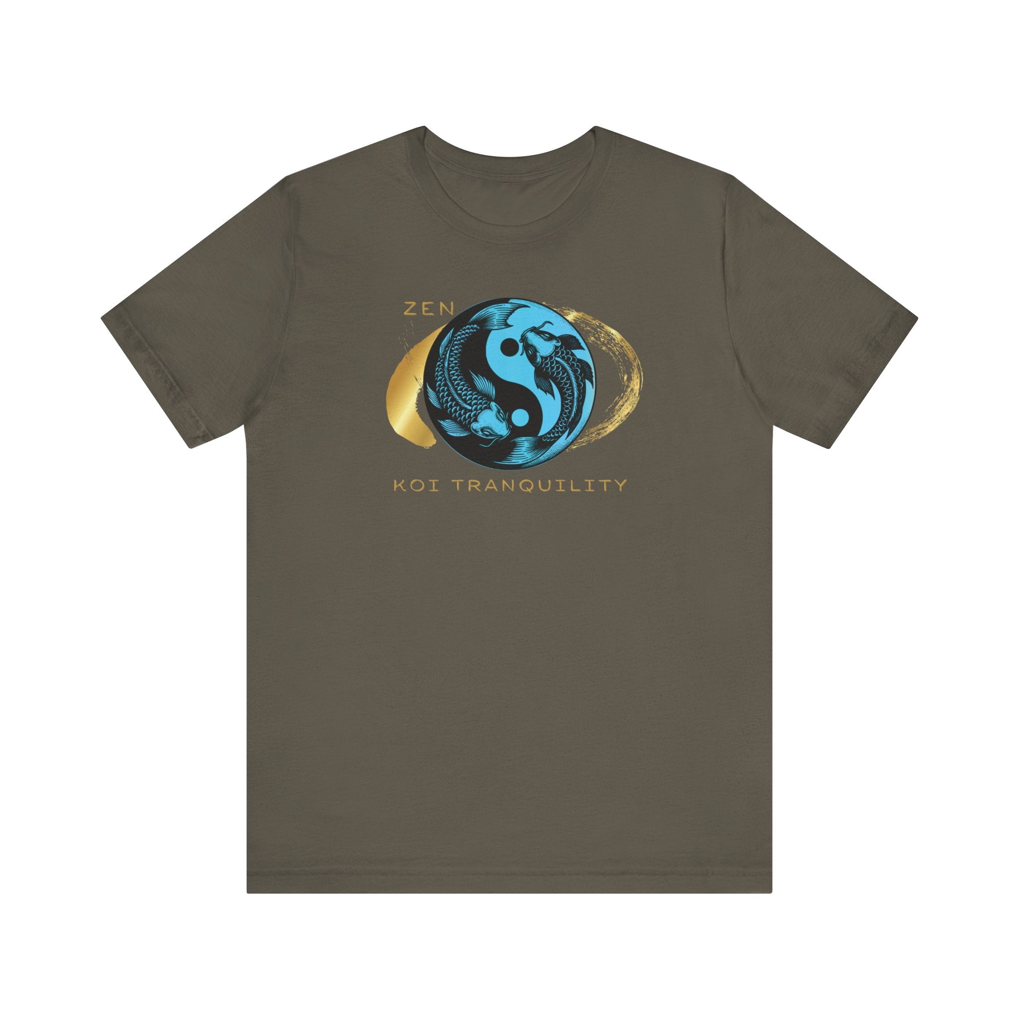Empowering T-shirt - Zen Koi Collection Blue , Colors of Meaning