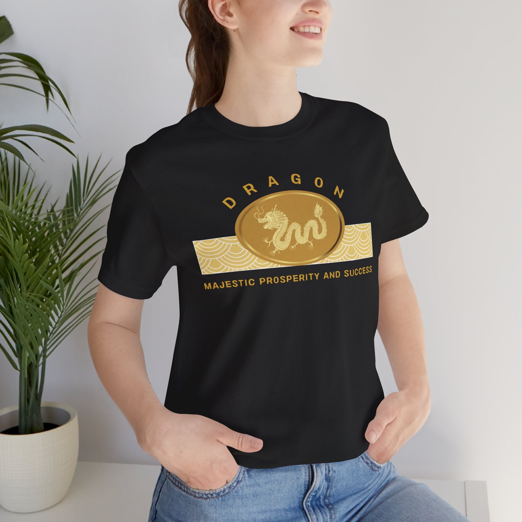 Empowering T-shirt - Zen Dragon Collection Gold Majestic
