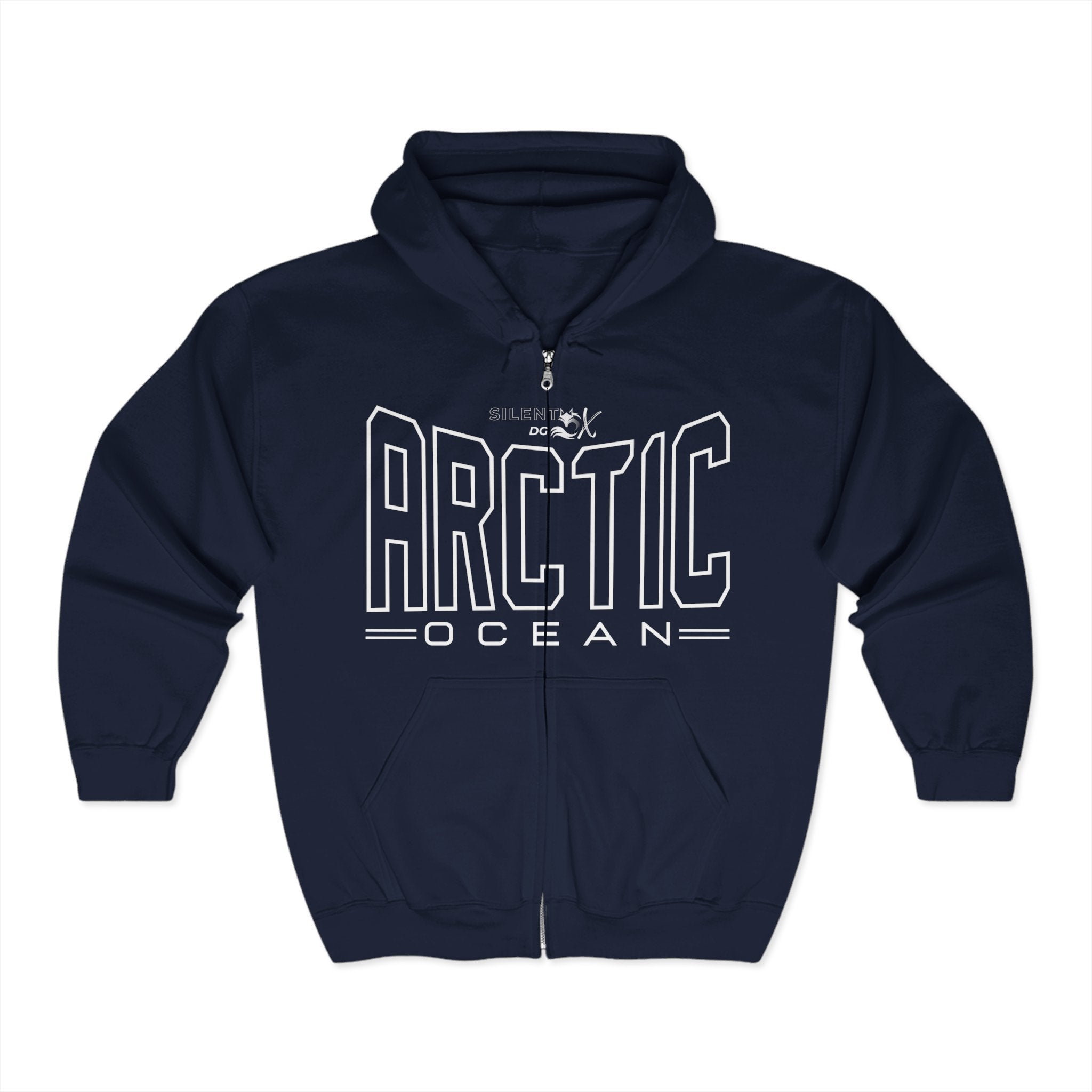 5 Oceans Hoodie Zipper Collection - Arctic Ocean Iceborn Silence