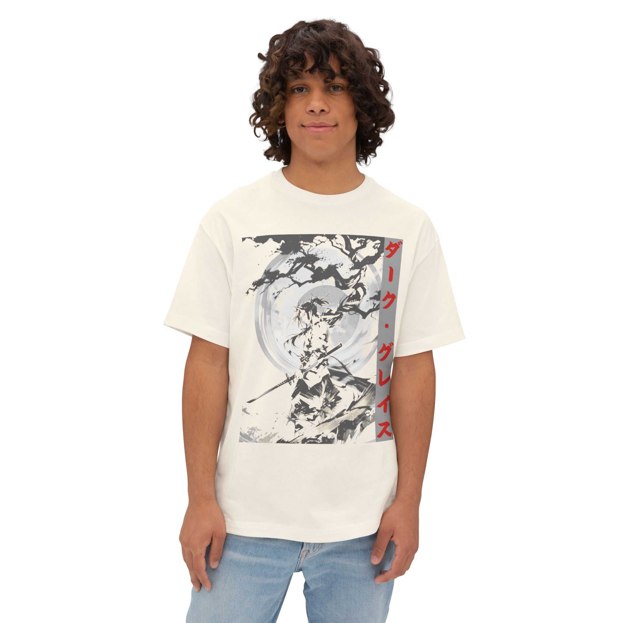 Anime Design Oversize T-shirt - SF Dark Grace