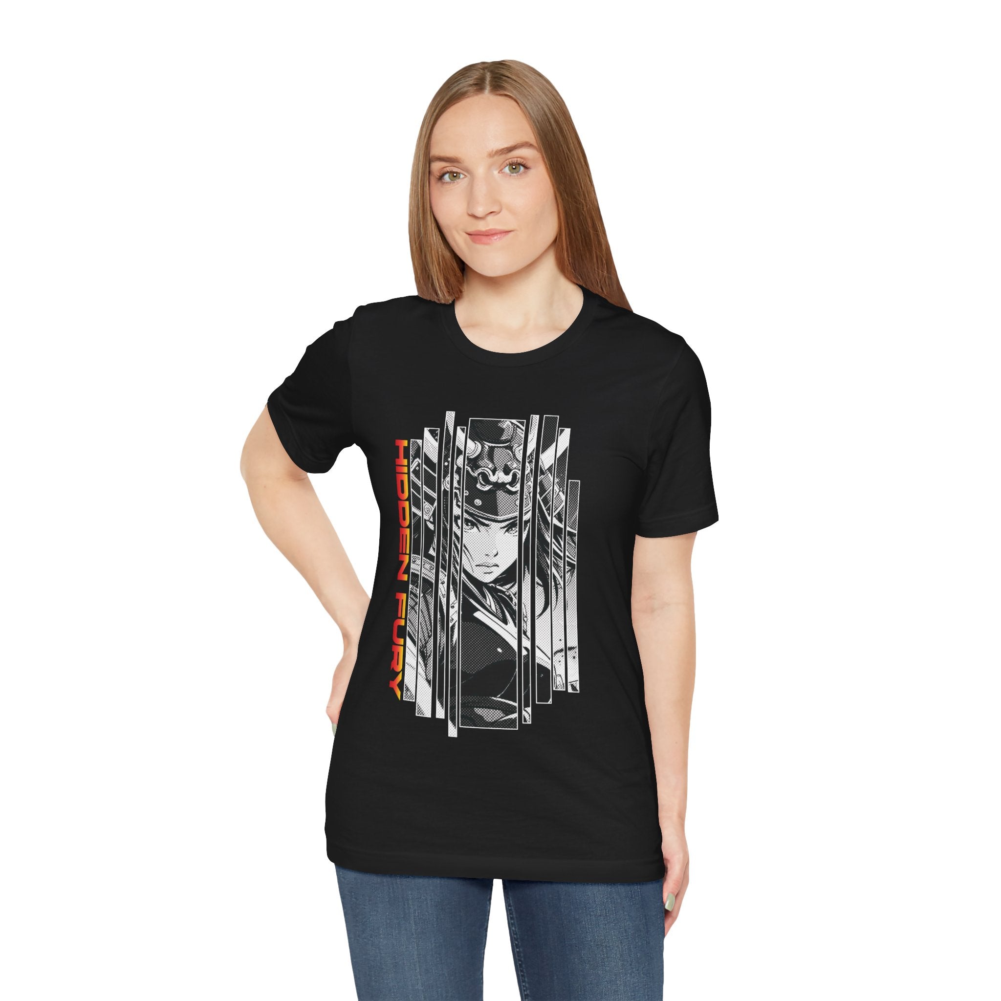Anime Girl Warrior T-shirt - Hidden Fury