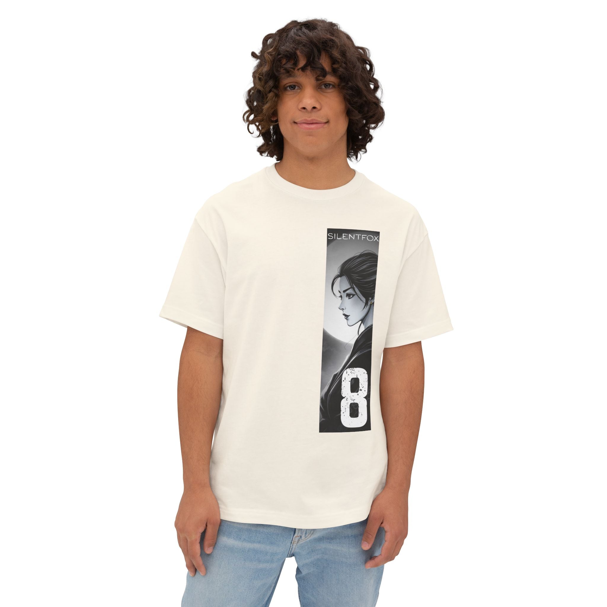 Anime Design Oversize T-shirt - SF Guardian - Devout #8