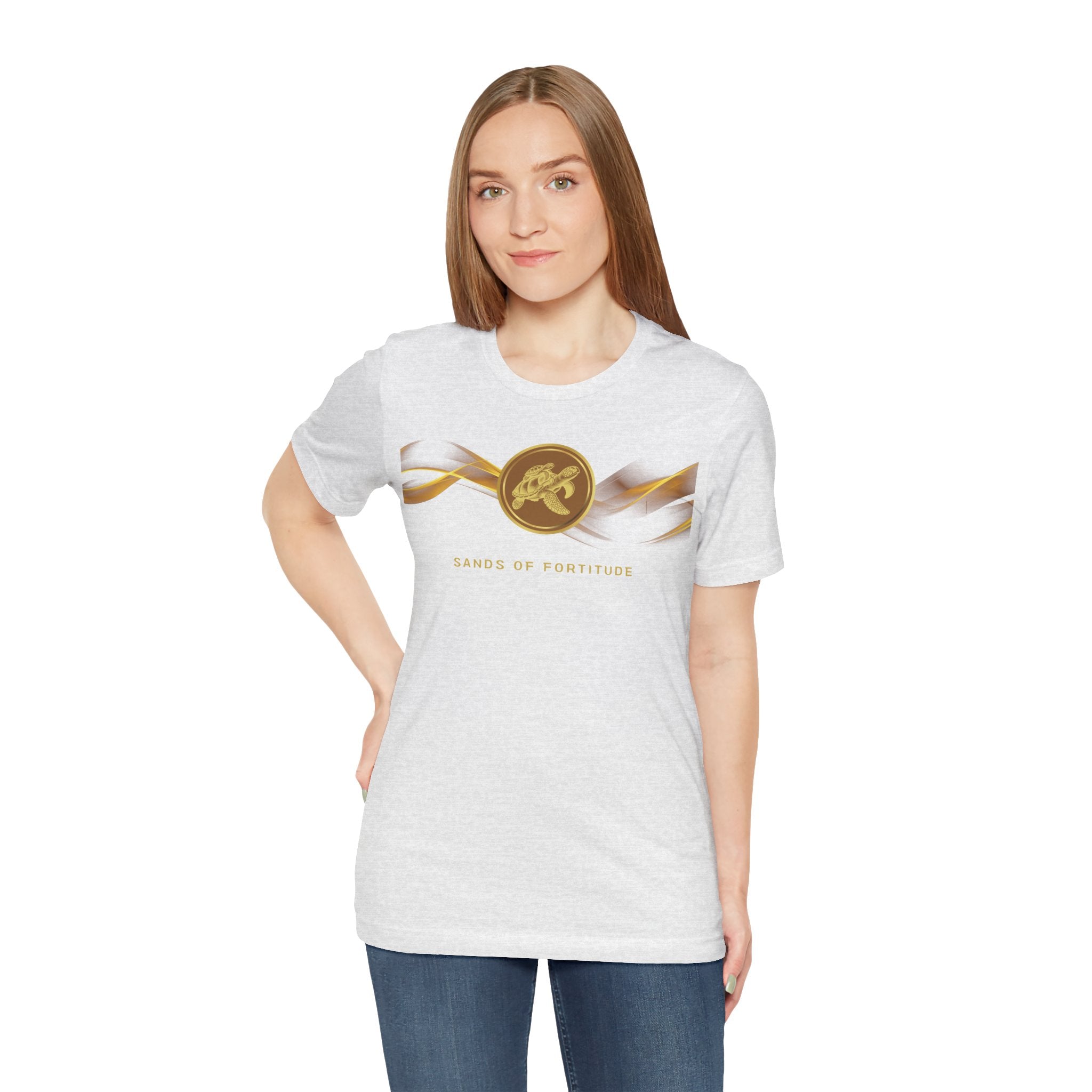 Empowering T-shirt - Zen Turtle Collection Brown Fortitude