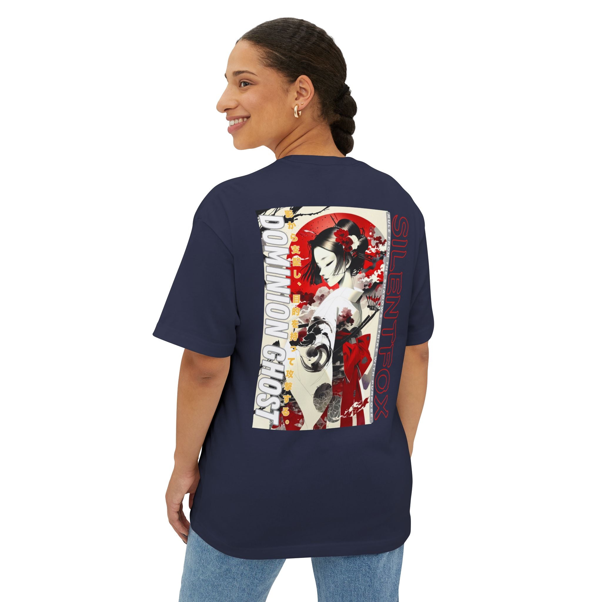 Anime Design Oversize T-shirt - SF Dominion Ghost