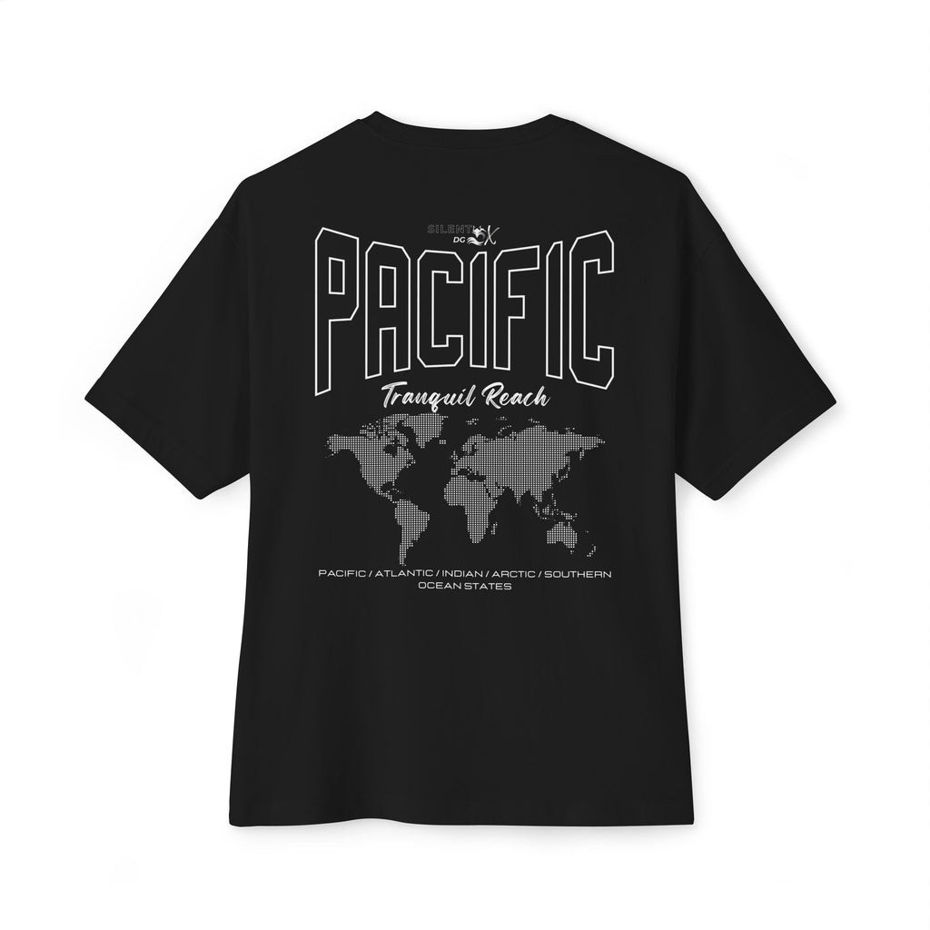 5-Oceans Collection Casual Streetwear Tee - Pacific Ocean Tranquil Reach