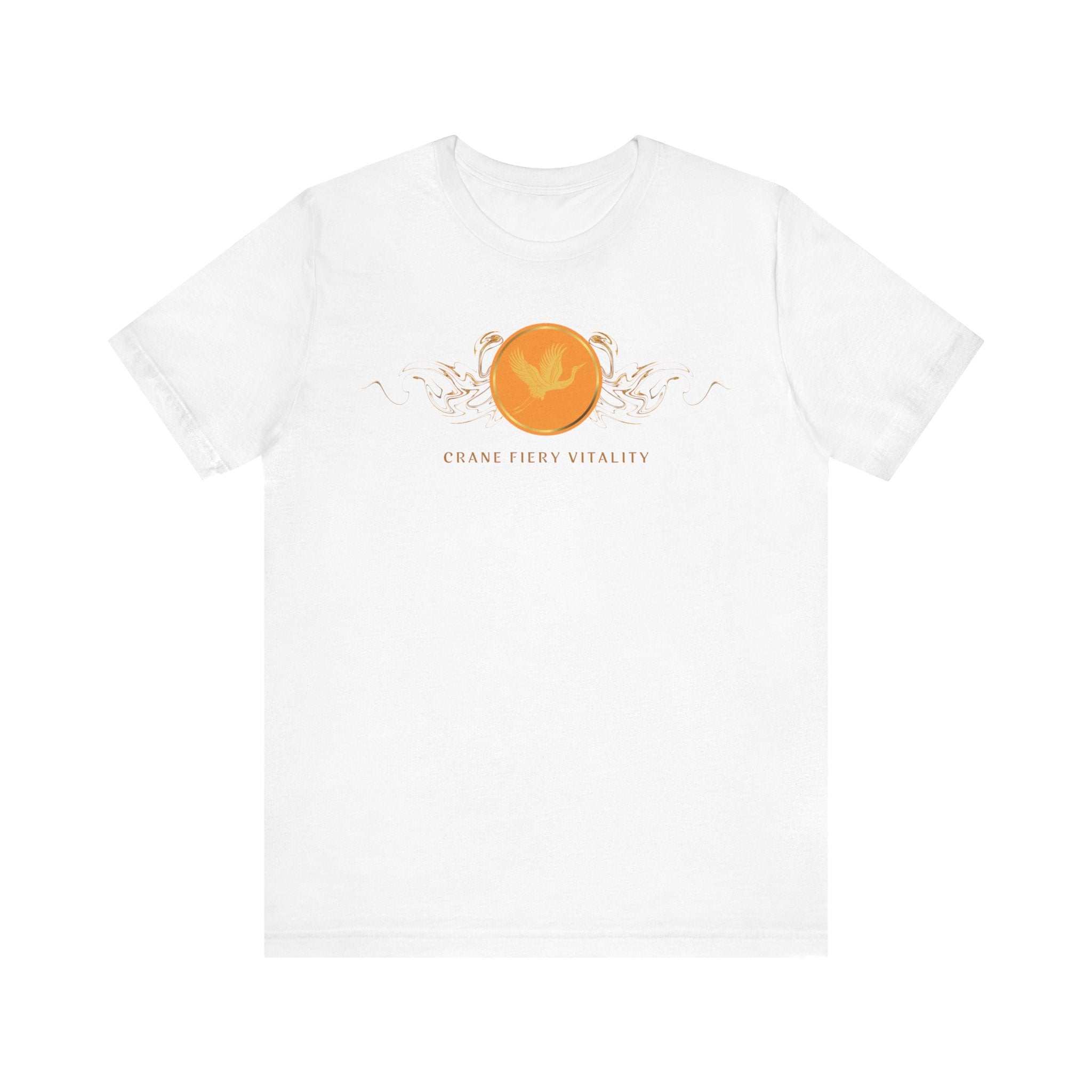 Empowering T-shirt - Zen Crane Collection Orange Vitality