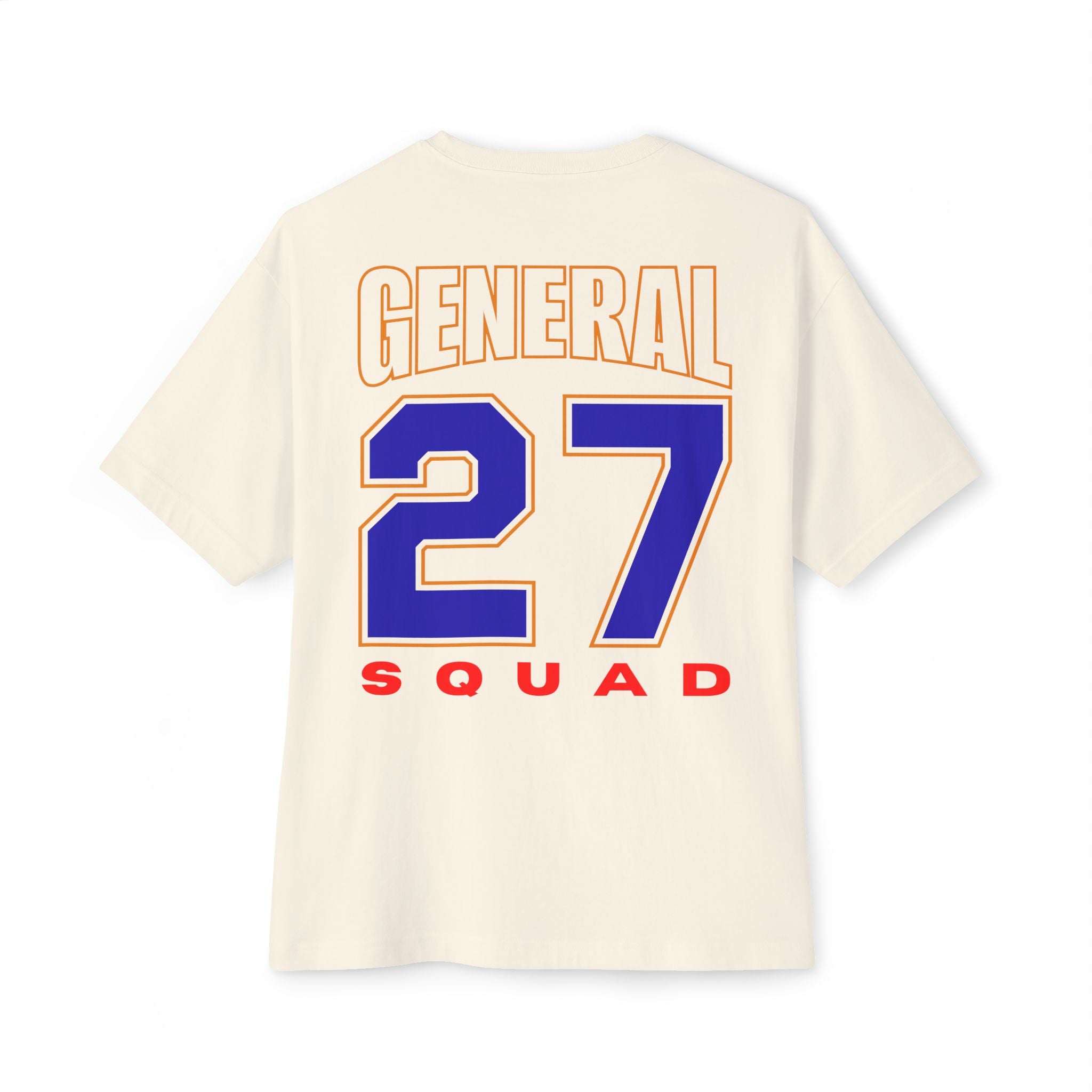 General Numbered Streetwear Box T-shirt Collection - 27 General Squad