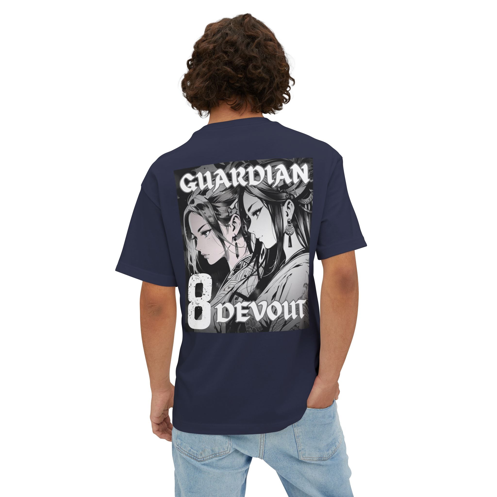 Anime Design Oversize T-shirt - SF Guardian - Devout #8