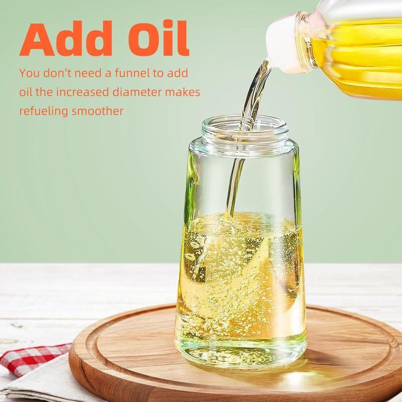 Olive Oil Dispenser Sprayer 16Oz Premium Glass Bottle Kitchen Cooking Air Fryer Food Grade Oil Control