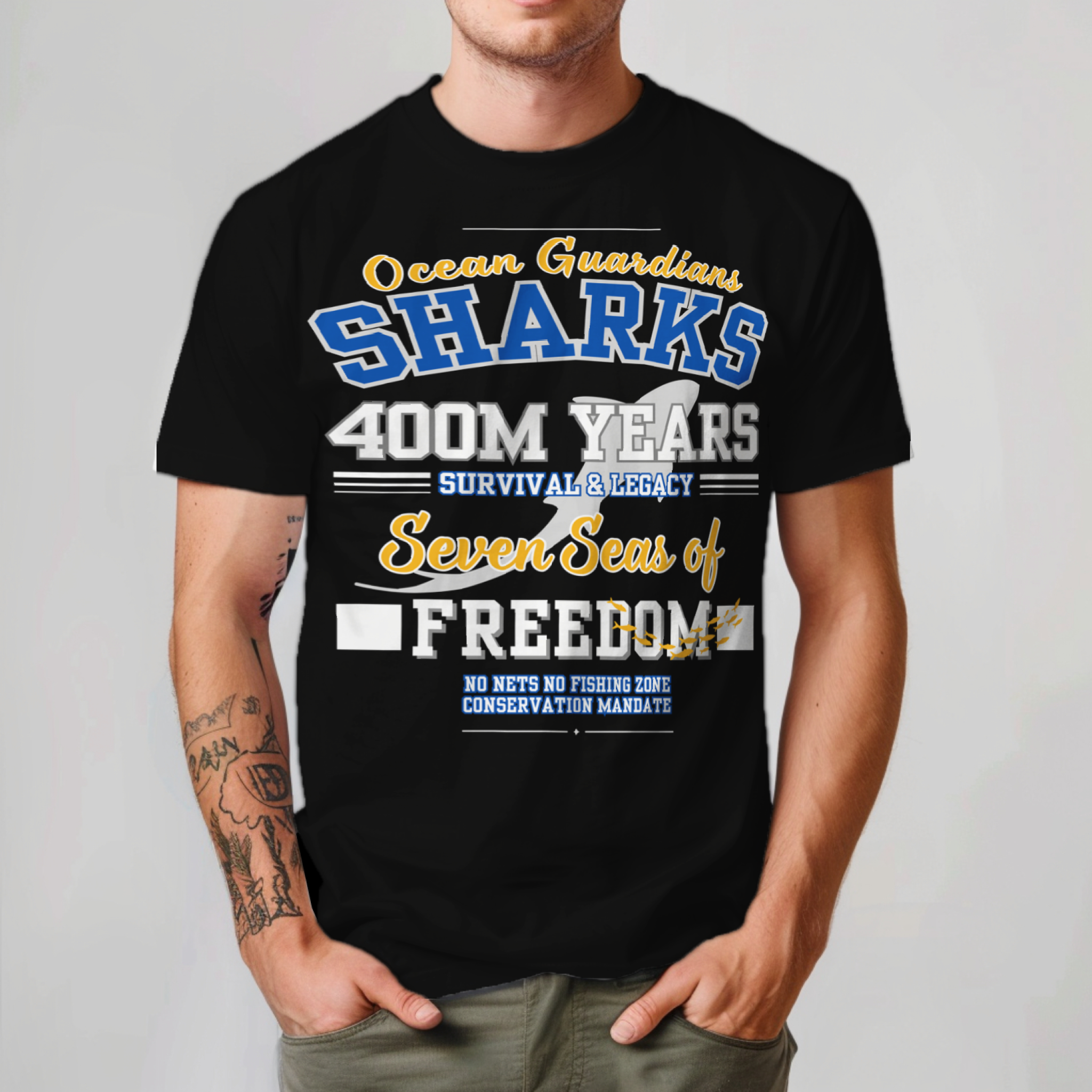 Ocean Marine Awareness Tee - Shark