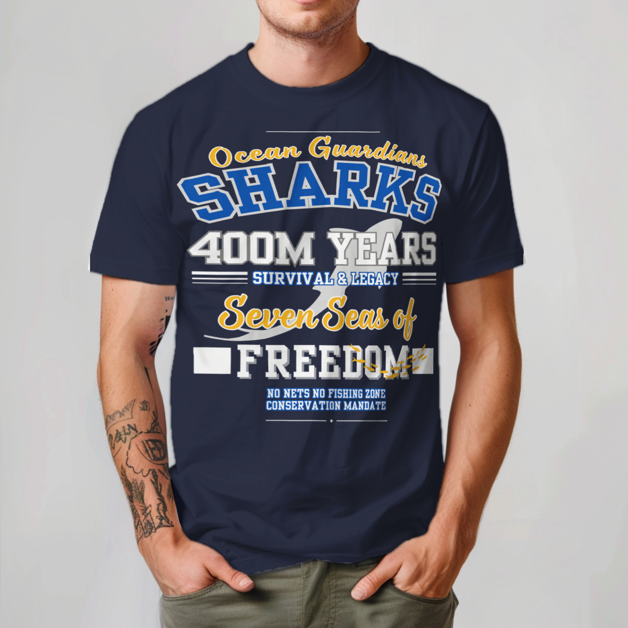 Ocean Marine Awareness Tee - Shark