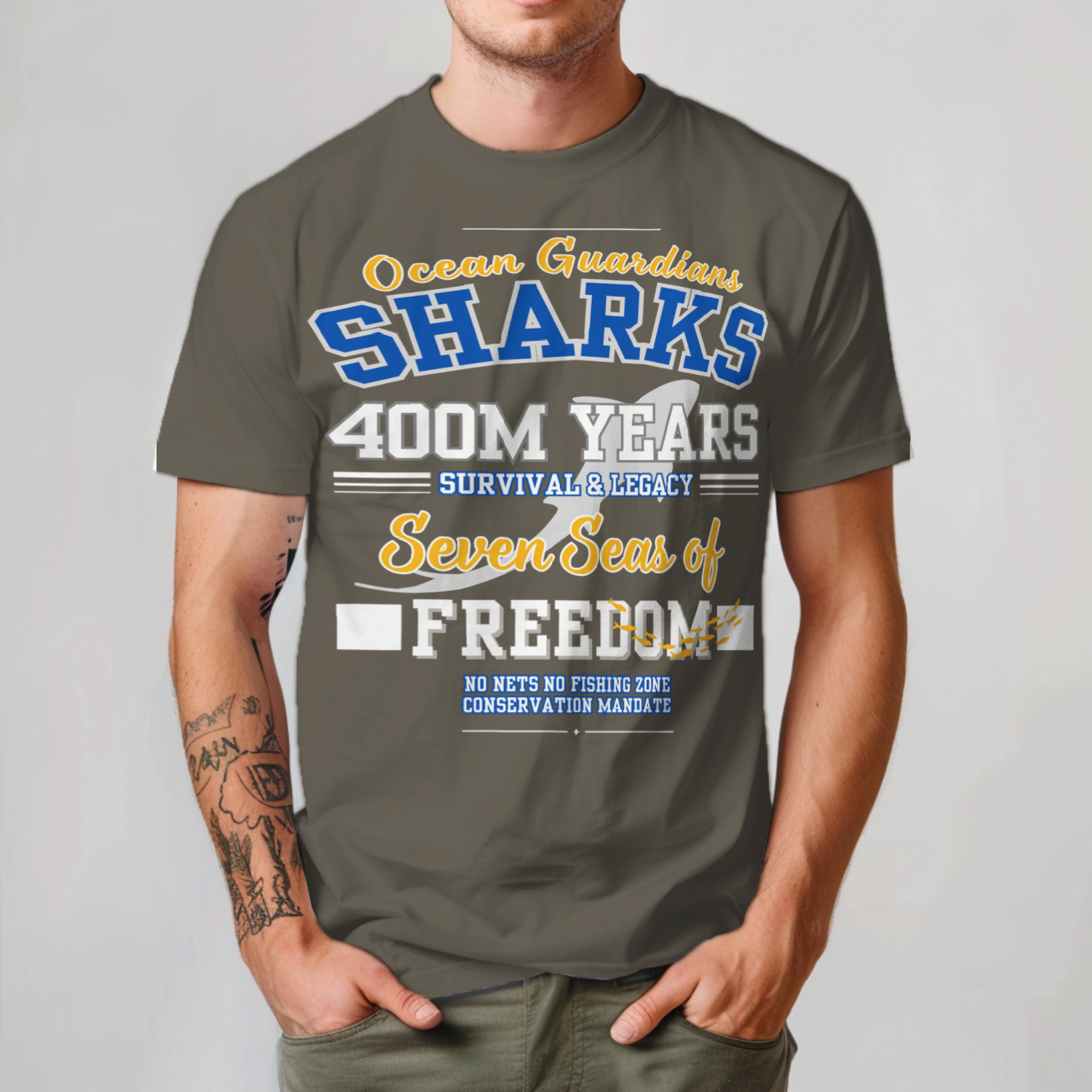 Ocean Marine Awareness Tee - Shark