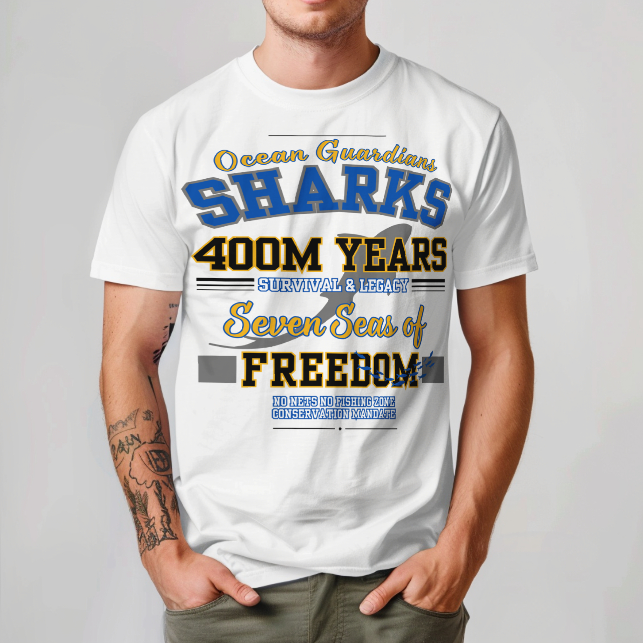 Ocean Marine Awareness Tee - Shark