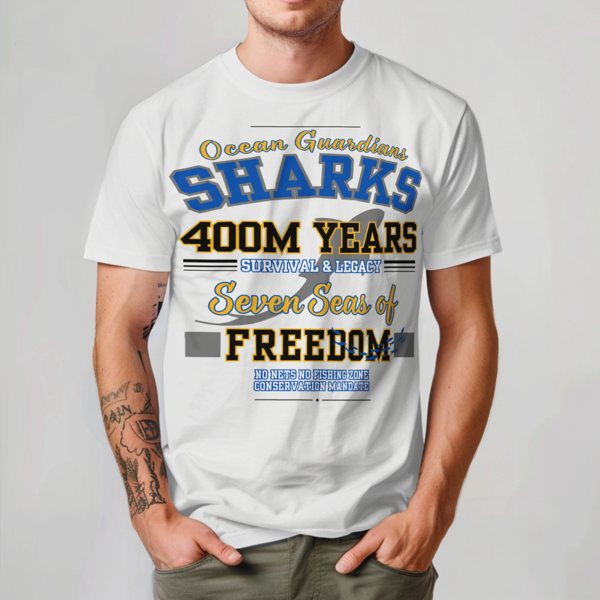 Ocean Marine Awareness Tee - Shark