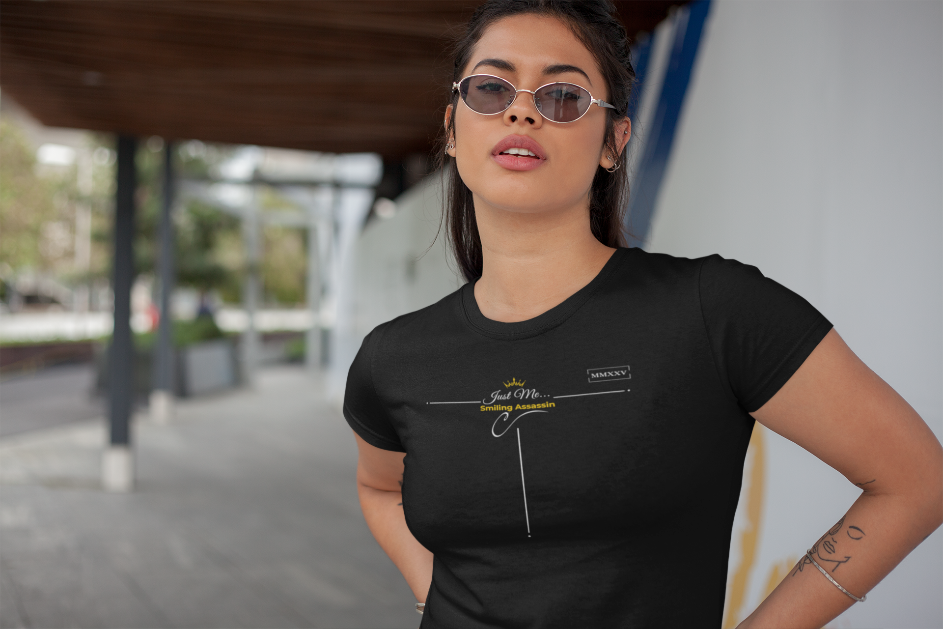 Empowering T-Shirt For Friends & Family - Just Me Collection Tees, Smiling Assassin