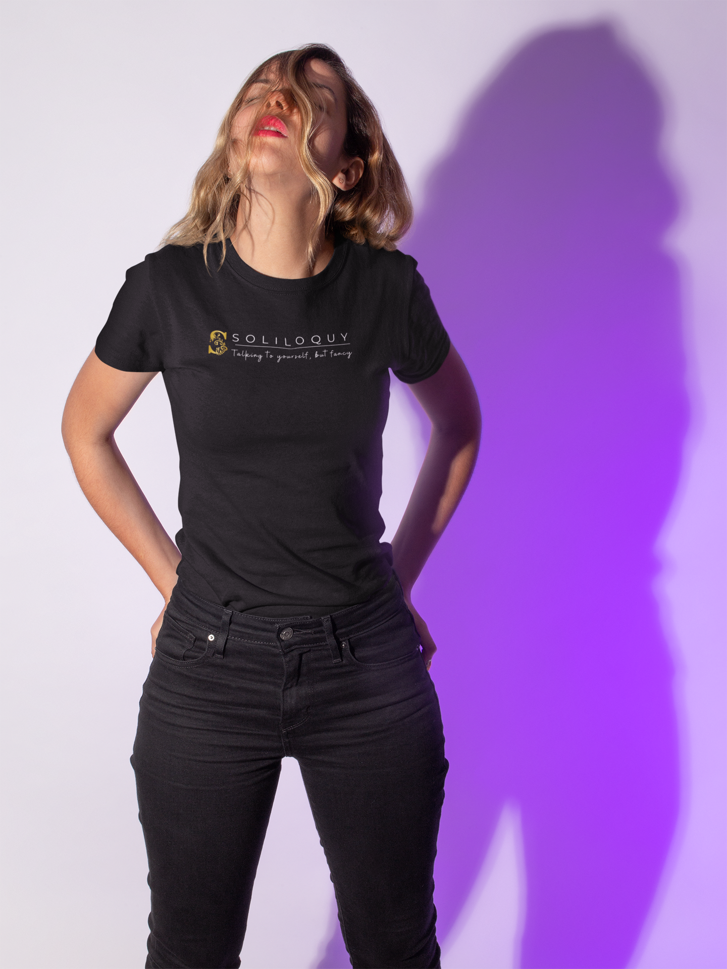 Empowering T-shirt For Friends  & Family - Verbal Vogue Tee Collection SOLILOQUY