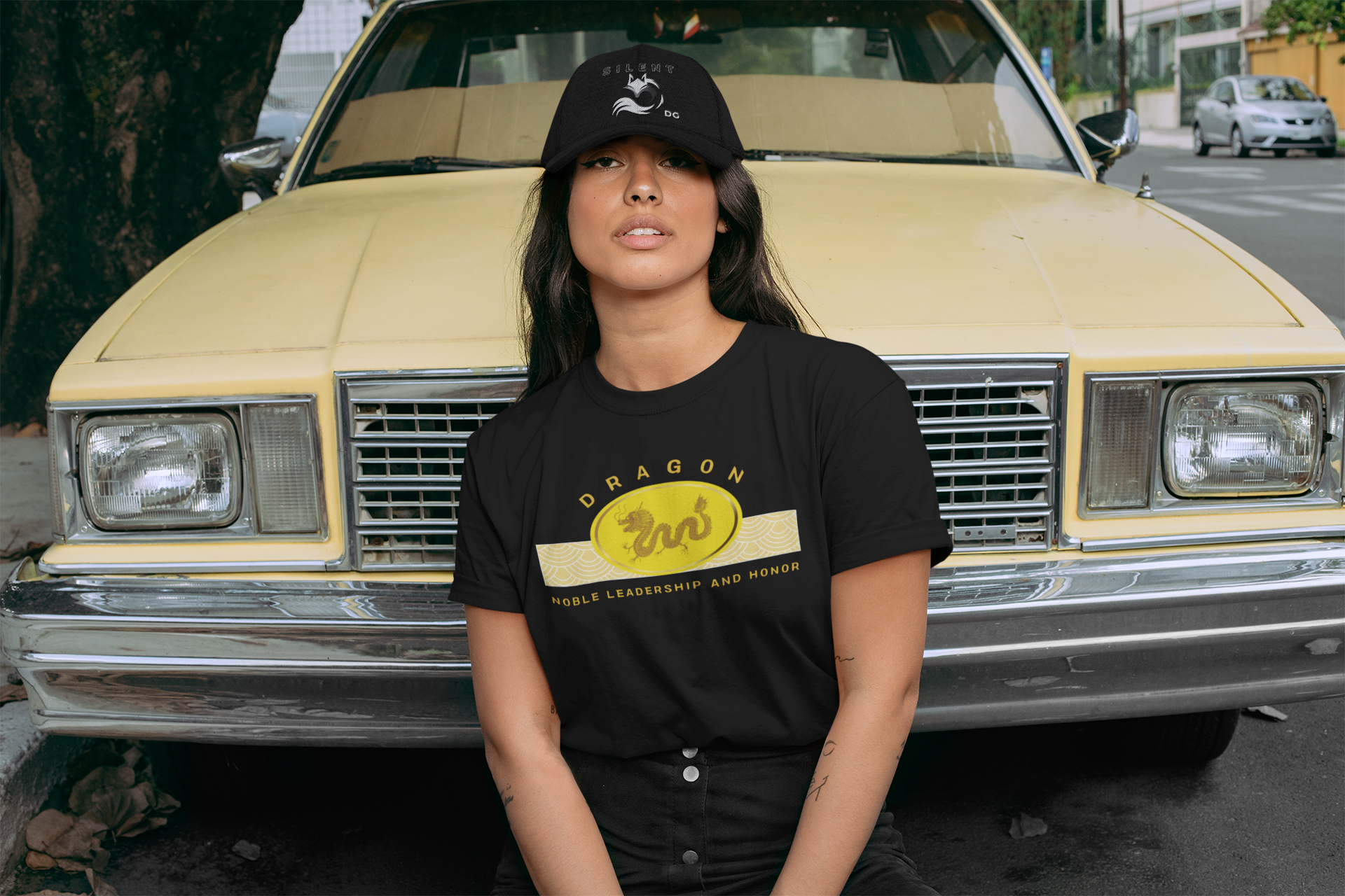 Empowering T-shirt - Zen Dragon Collection Yellow Noble