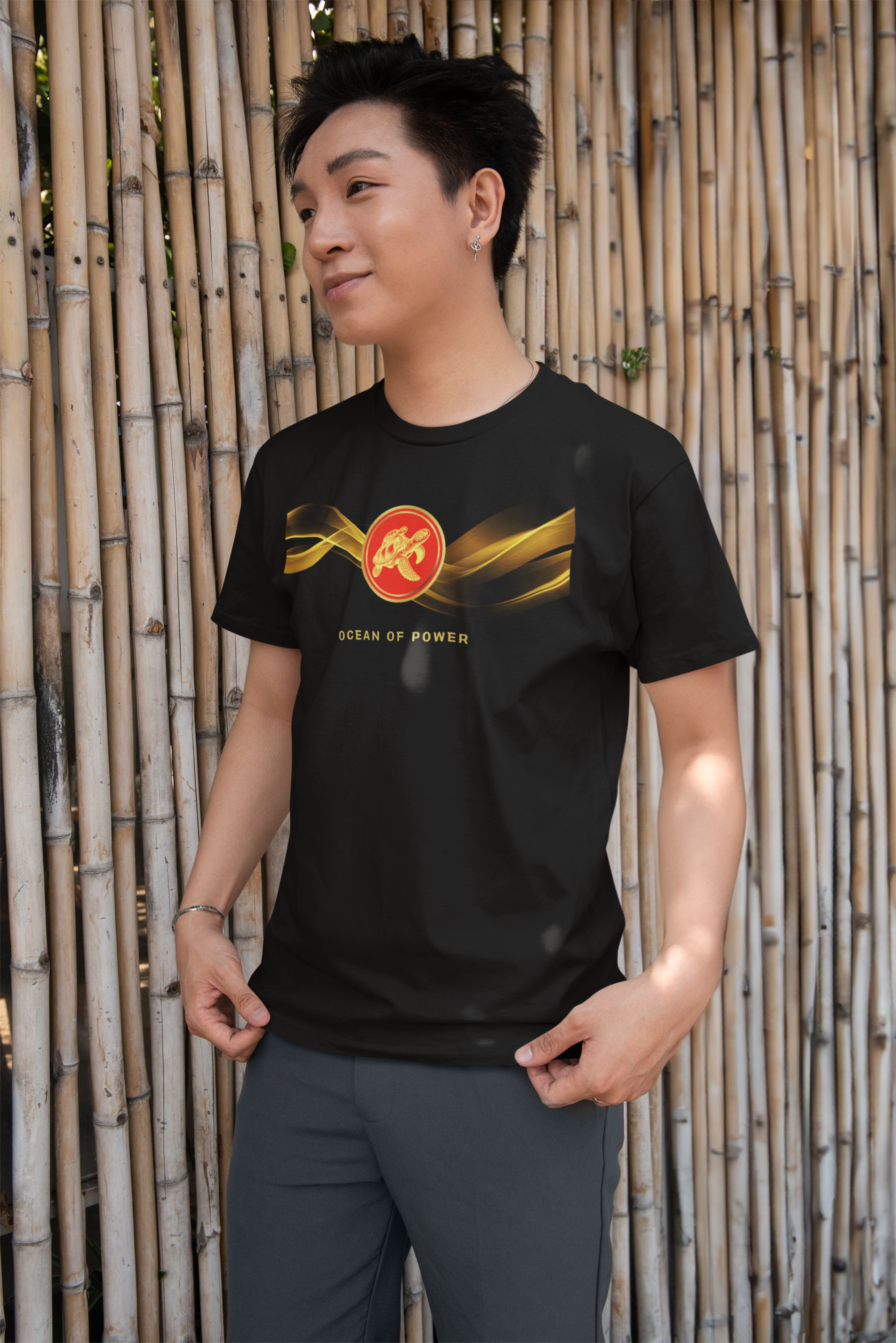 Empowering T-shirt - Zen Turtle Collection Red Power