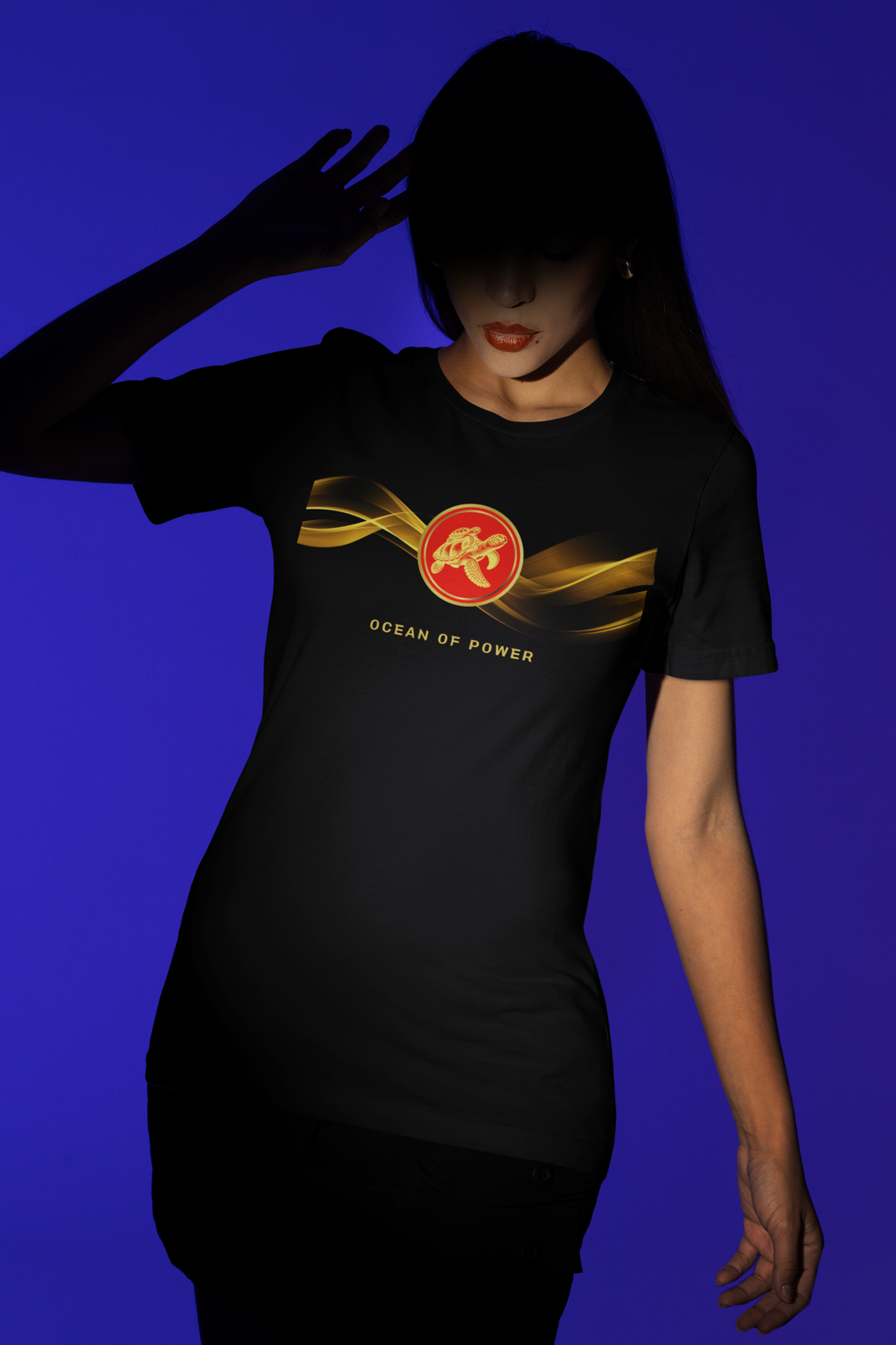 Empowering T-shirt - Zen Turtle Collection Red Power