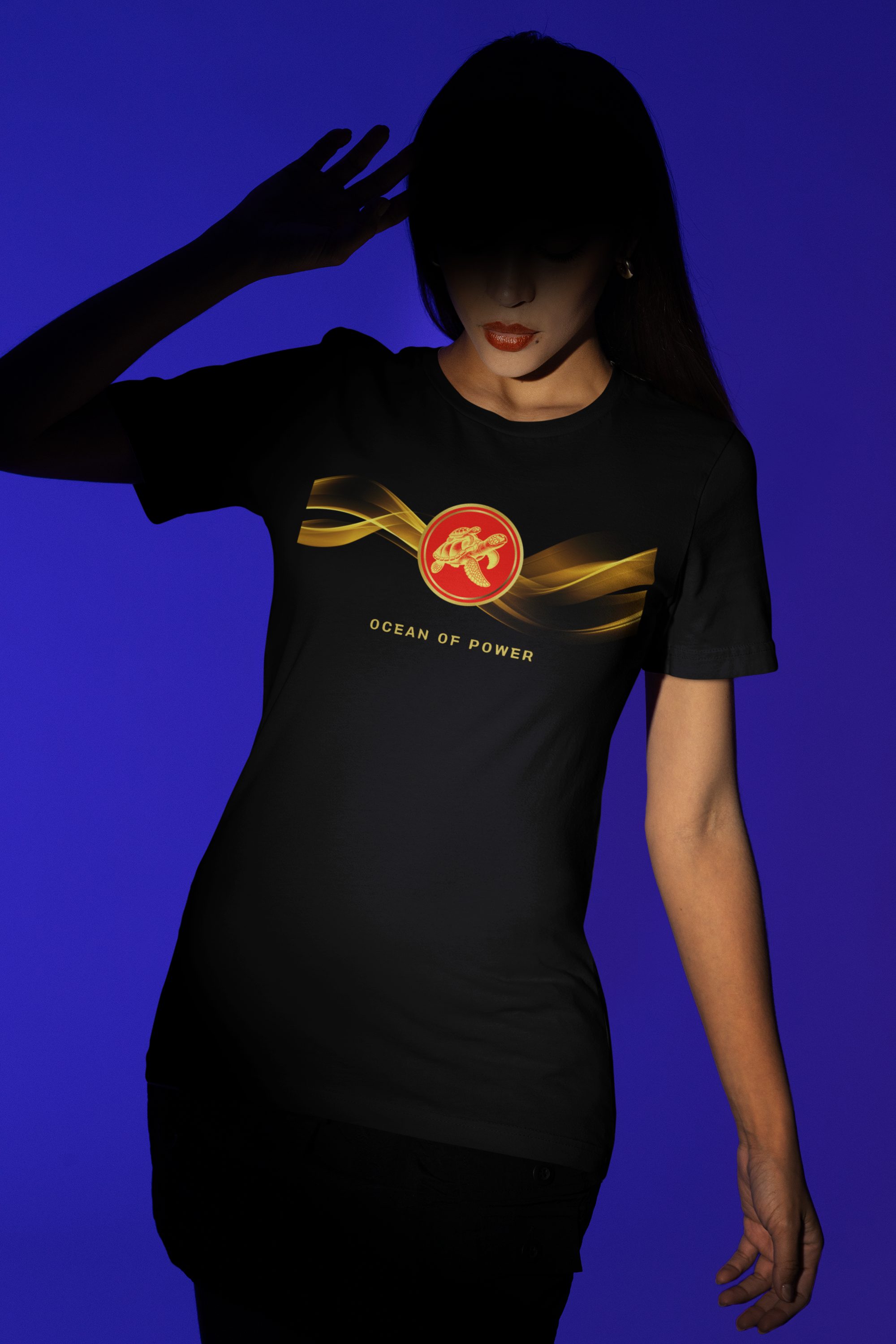 Empowering T-shirt - Zen Turtle Collection Red Power