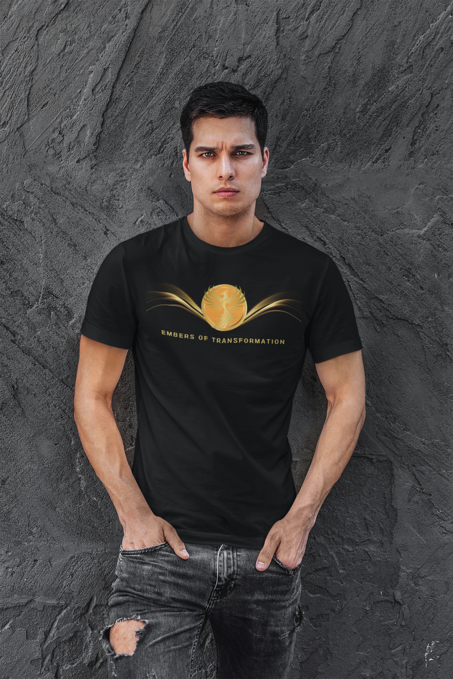 Empowering T-shirt - Zen Phoenix Collection Orange Transformation