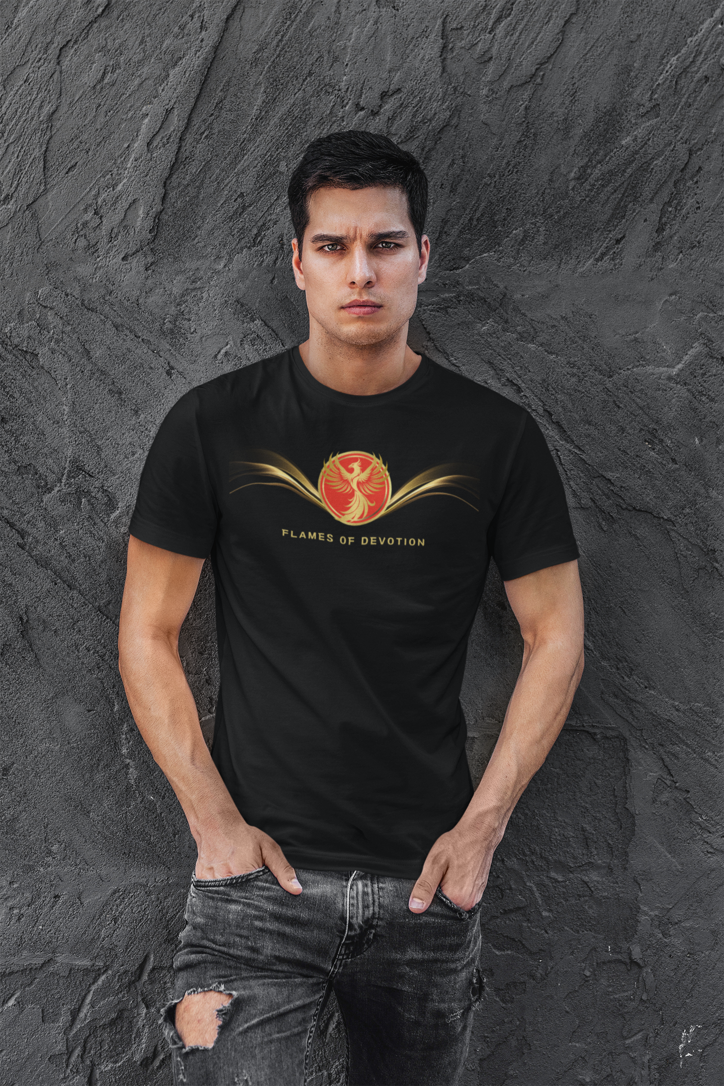 Empowering T-shirt - Zen Phoenix Collection Red Devotion