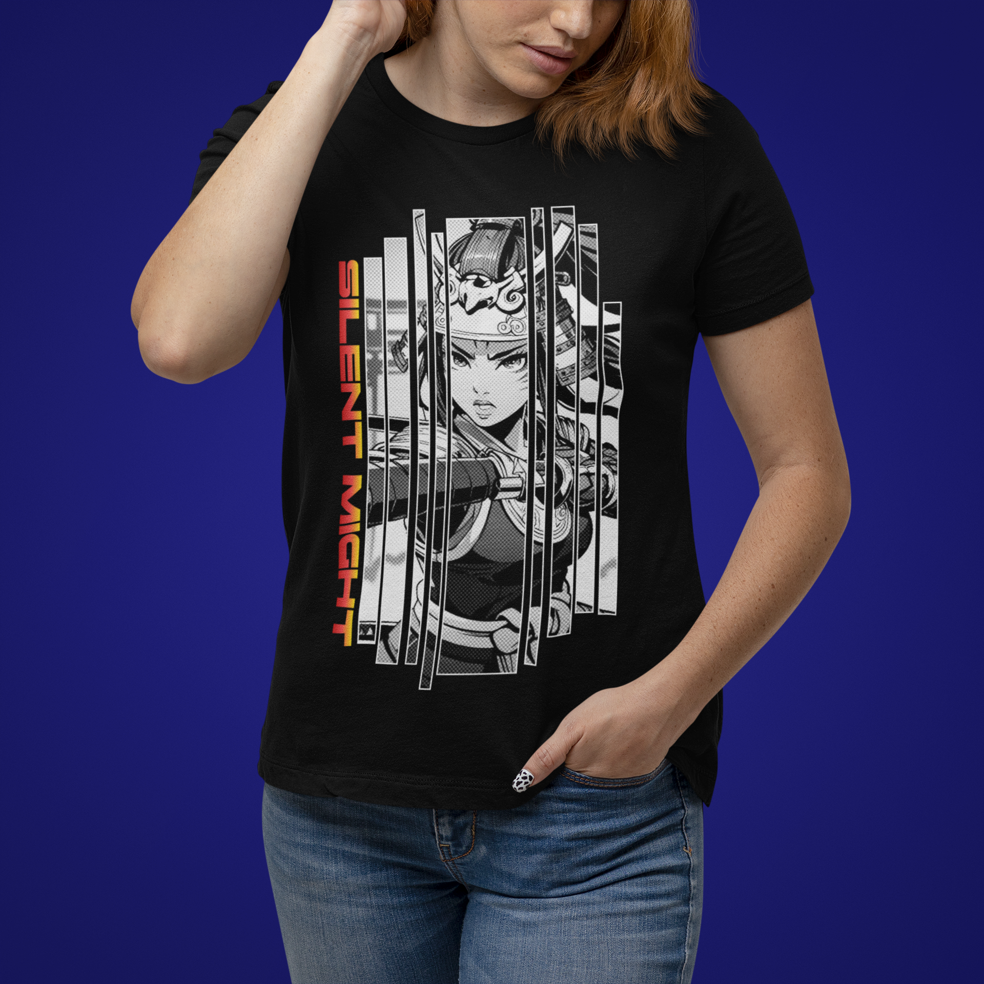 Anime Girl Warrior T-shirt - Silent Might