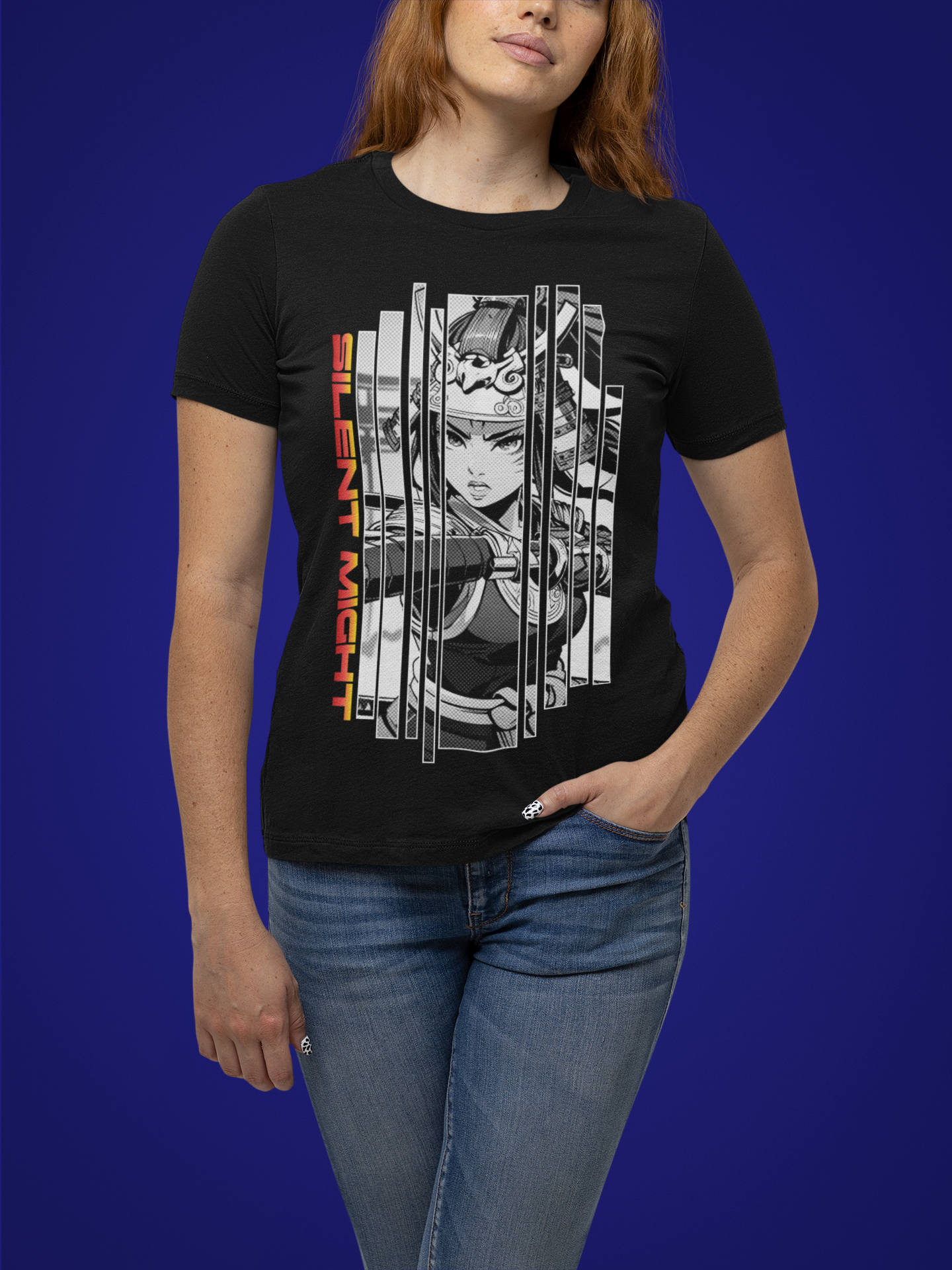 Anime Girl Warrior T-shirt - Silent Might