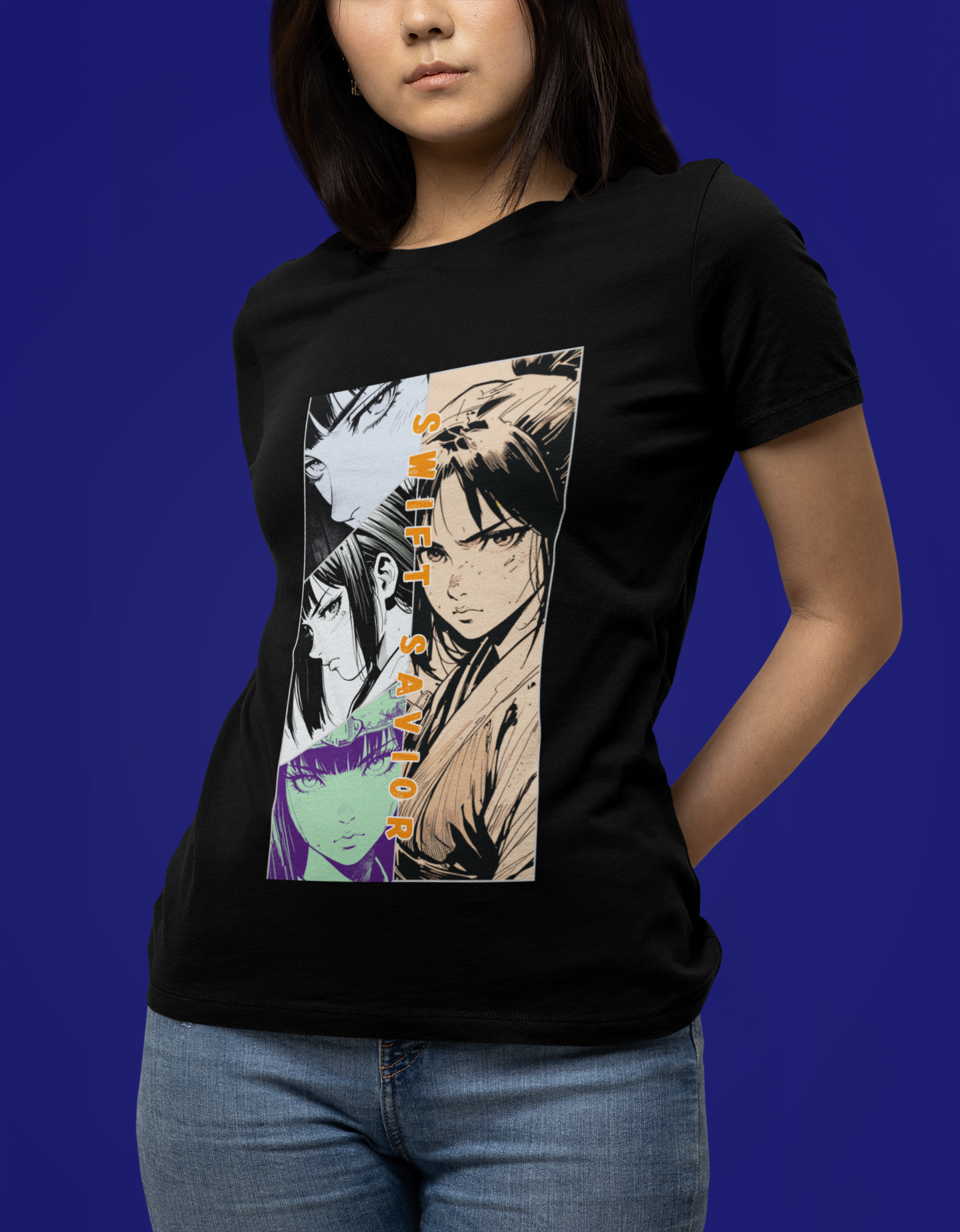 Anime Silent Hero T-shirt - Swift Savior