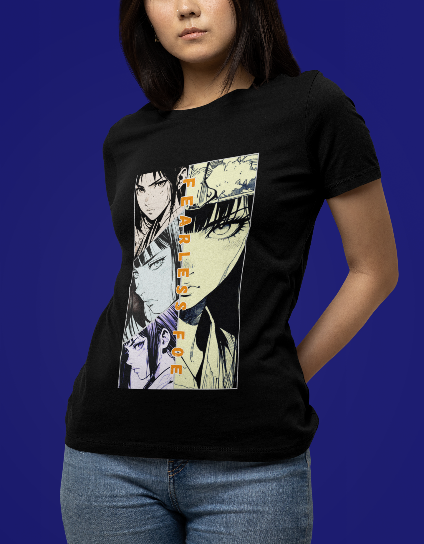 Anime Silent Hero T-shirt - Fearless Foe