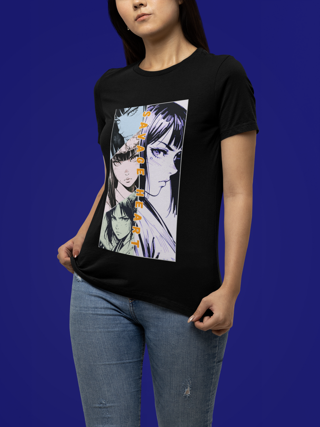 Anime Silent Hero T-shirt - Savage Heart