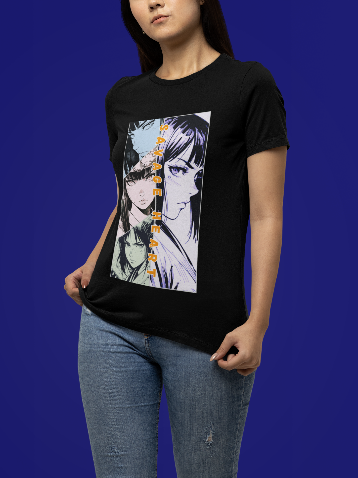 Anime Silent Hero T-shirt - Savage Heart