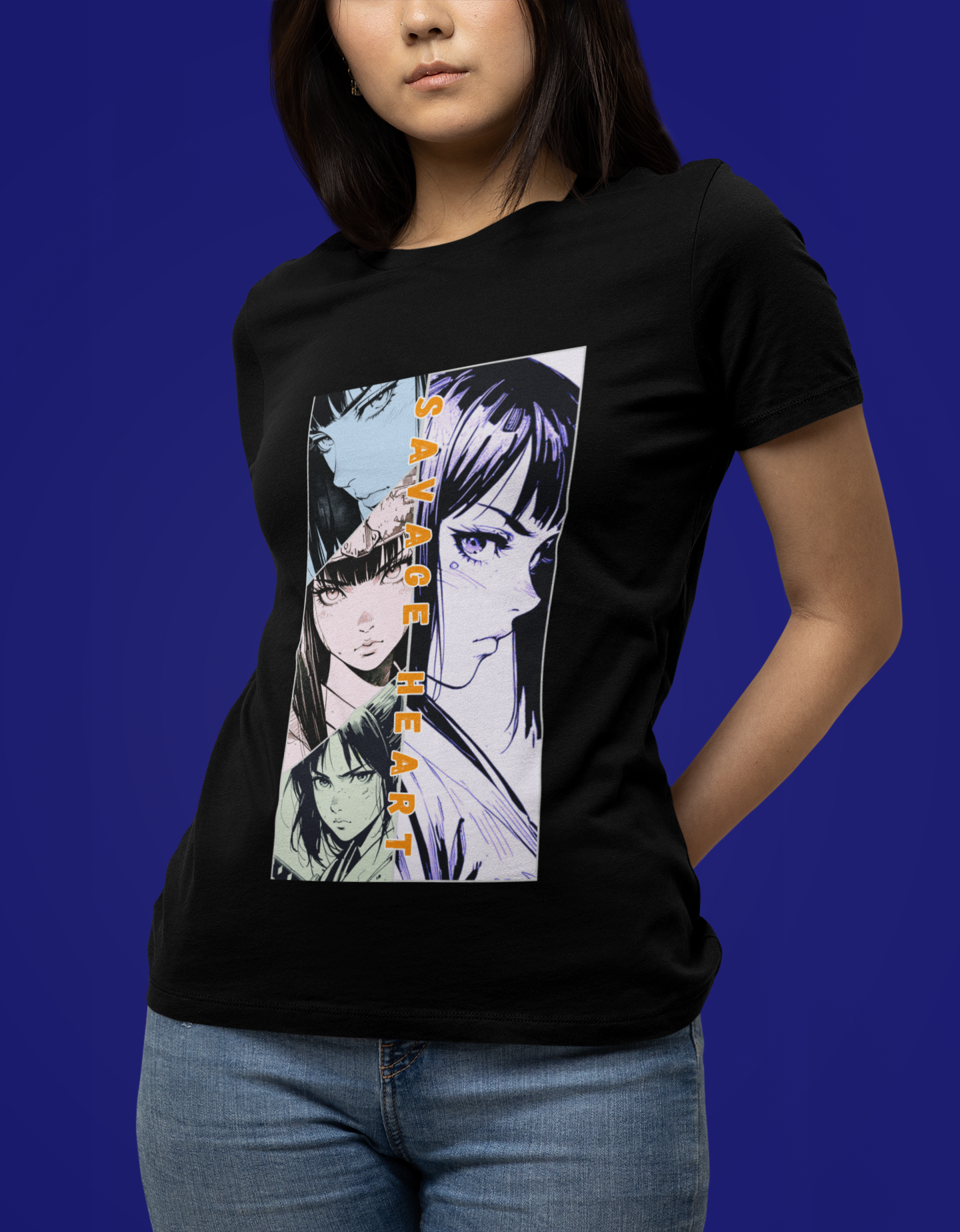 Anime Silent Hero T-shirt - Savage Heart